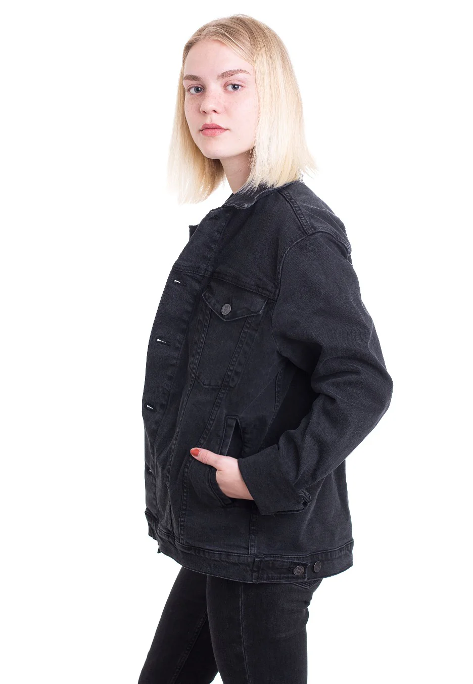 Neil Denim Black - Jeans Jacket - Image 11