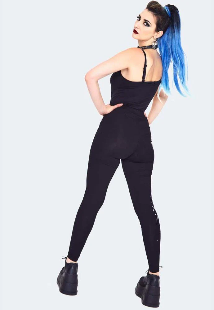 Drowning Printed Black - Leggings - Image 3