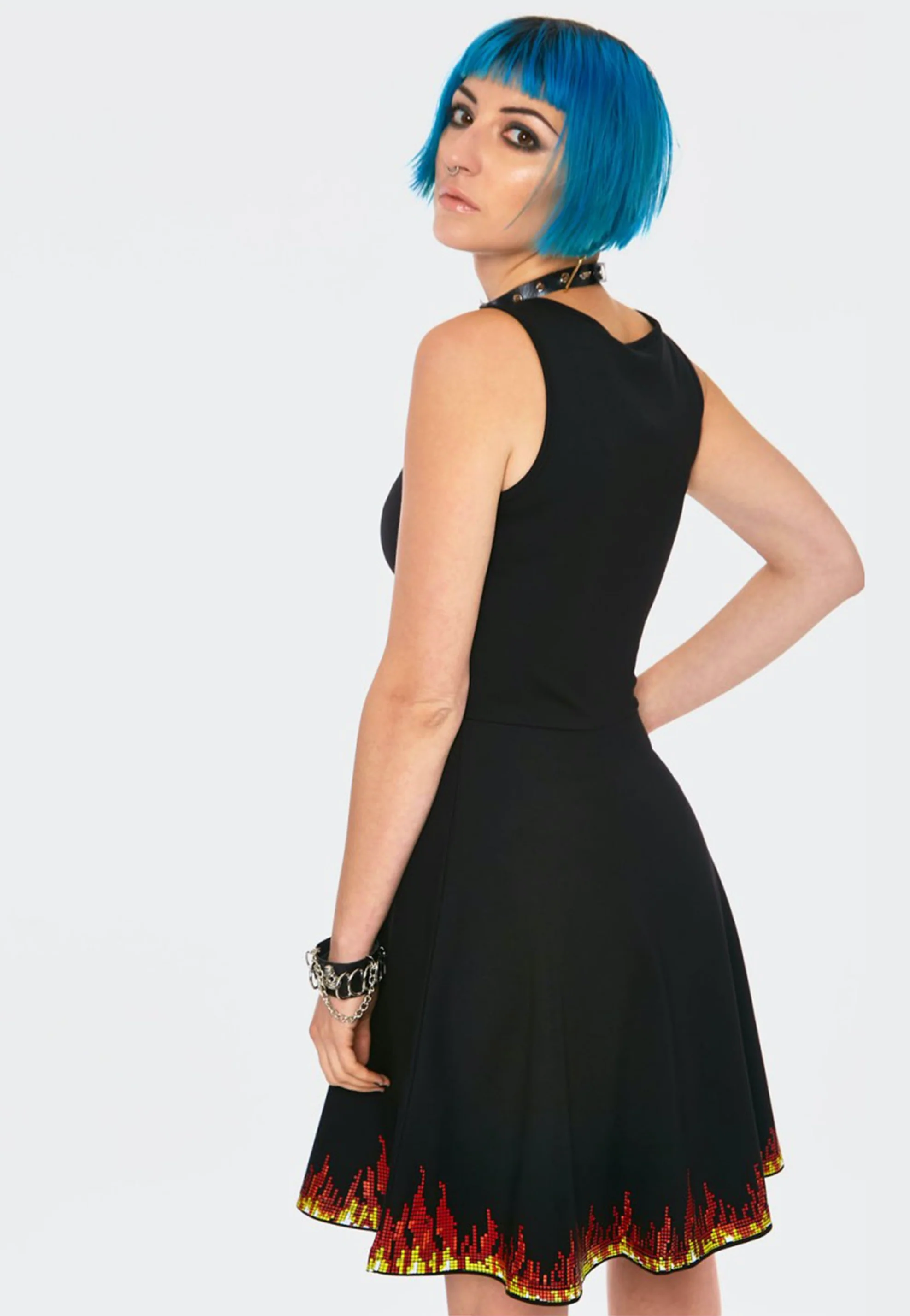 Hello No Skater Black - Dress - Image 5