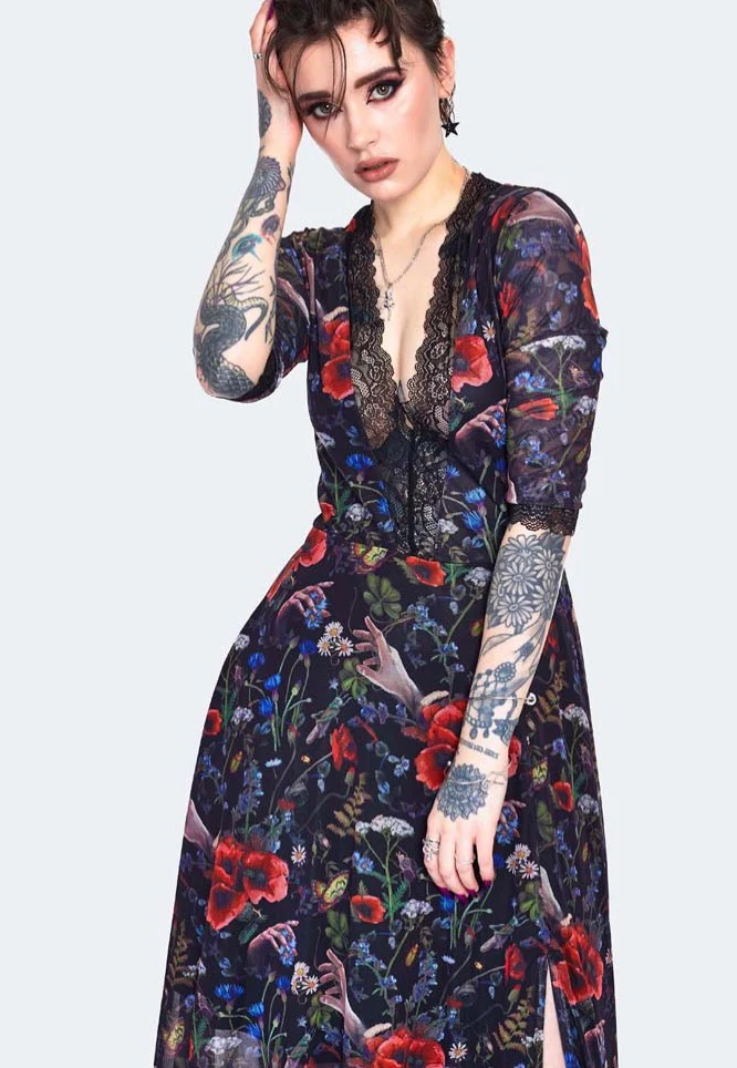 Night Meadow Maxi Multi - Dress - Image 2
