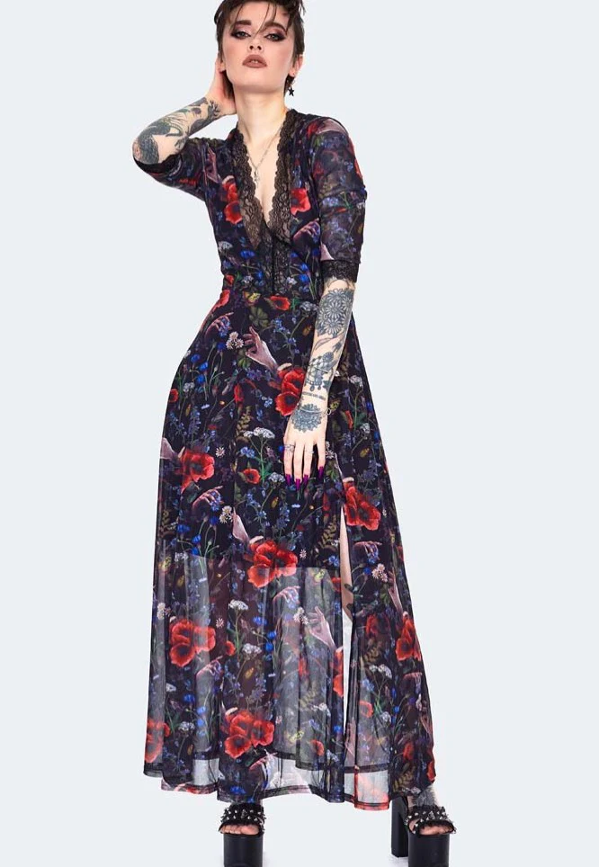Night Meadow Maxi Multi - Dress - Image 3
