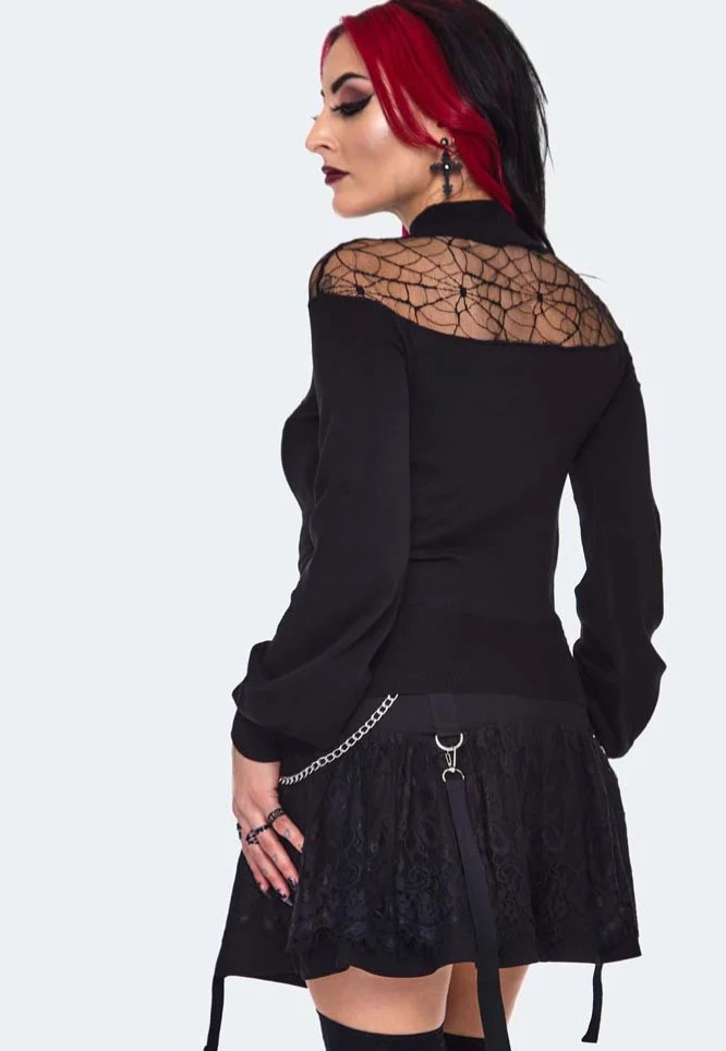 Spiderweb Lace Black - Pullover - Image 3