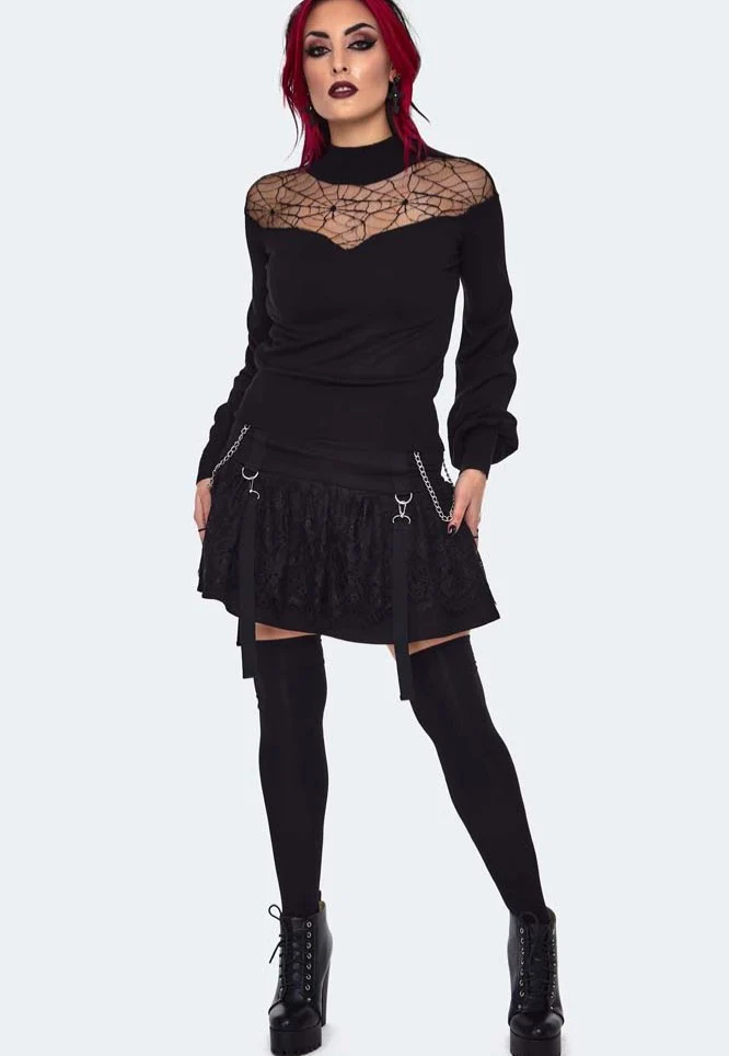 Spiderweb Lace Black - Pullover - Image 4