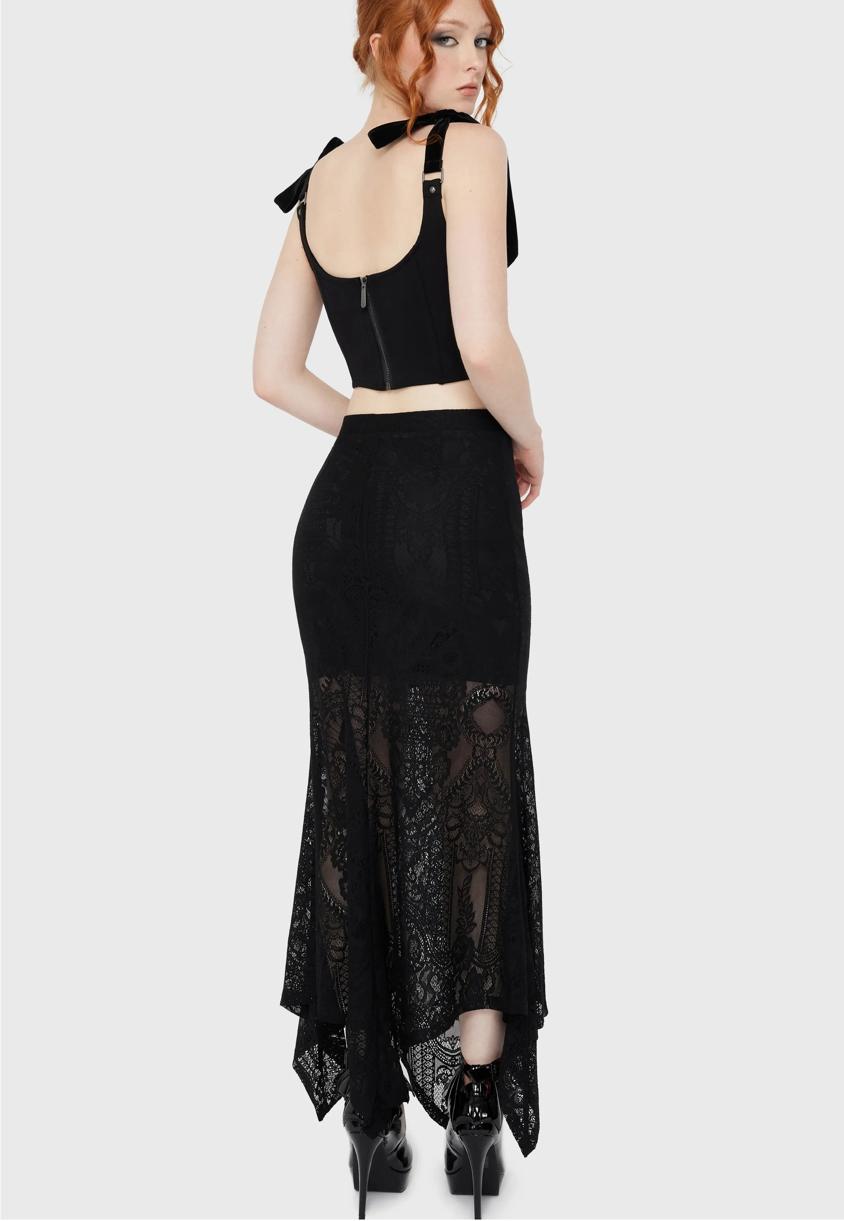 Belladonna Lace Black/Ivory - Skirt - Image 2