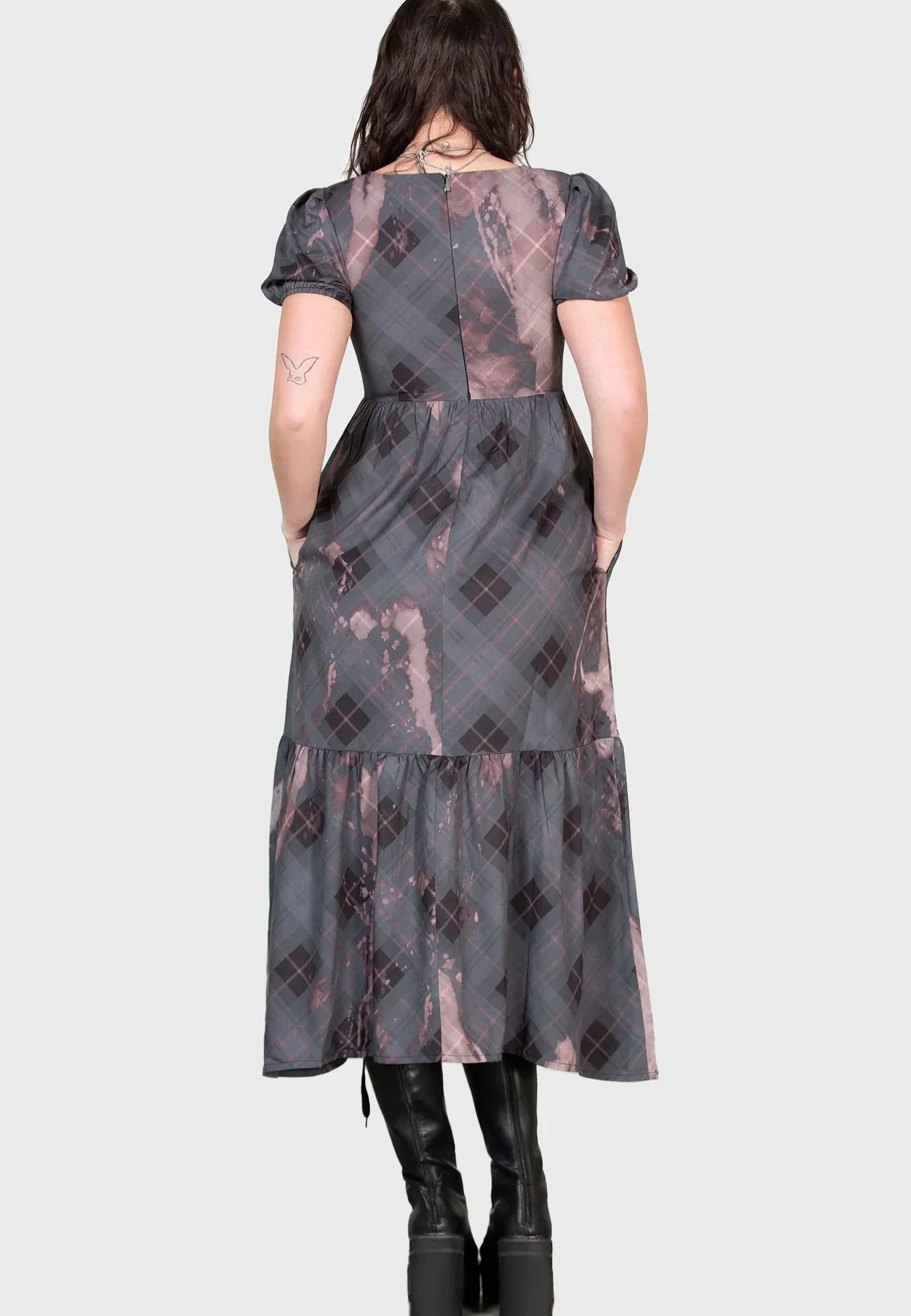 Effina's Ruin Midi Black/Bleach - Dress - Image 3