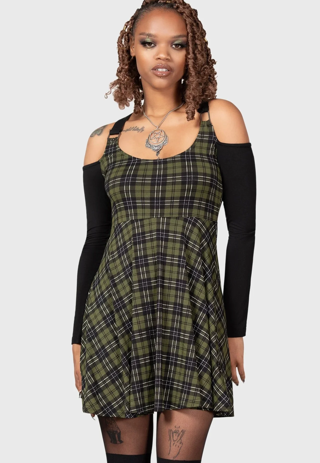 Estine Skater Green - Dress - Image 3