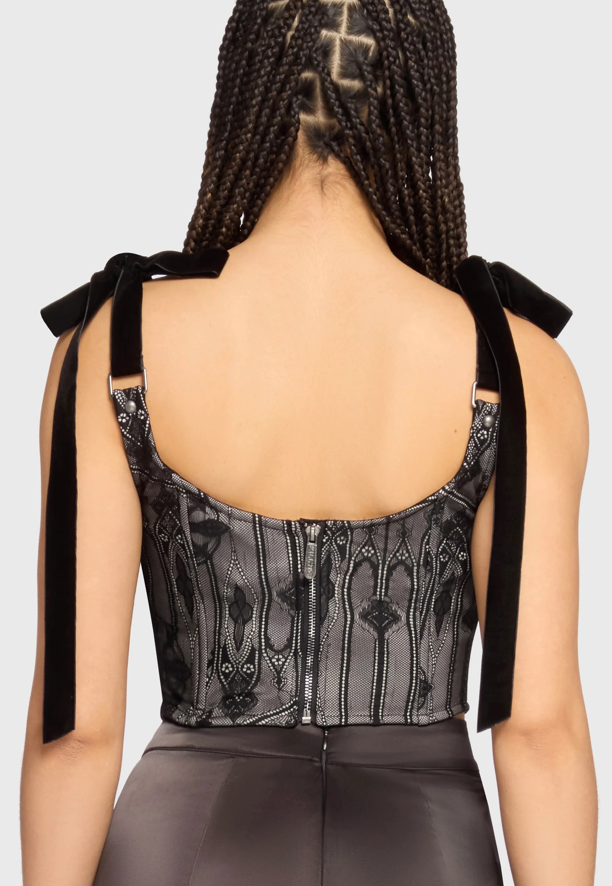 Hallowed Oscura Black/Grey - Corset - Image 3