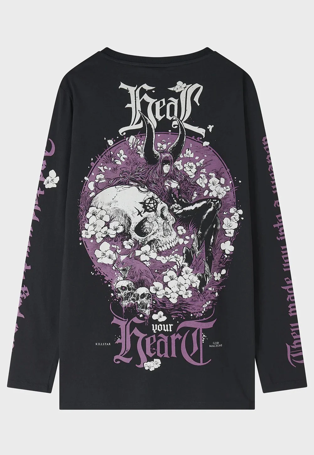 Heal Your Heart Black - Longsleeve - Image 3