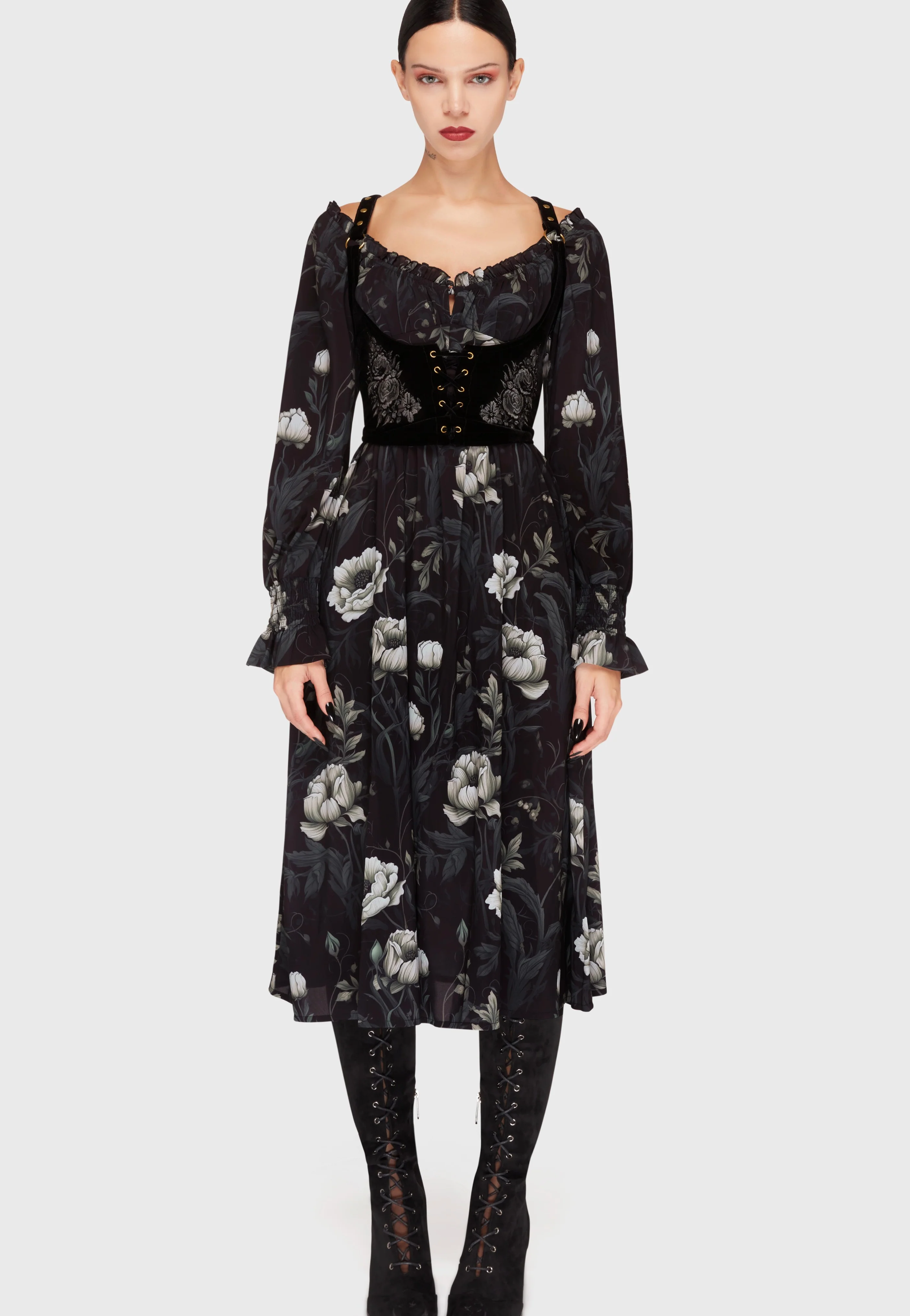 Ivory's Chorus Midi Black/Ivory - Dress