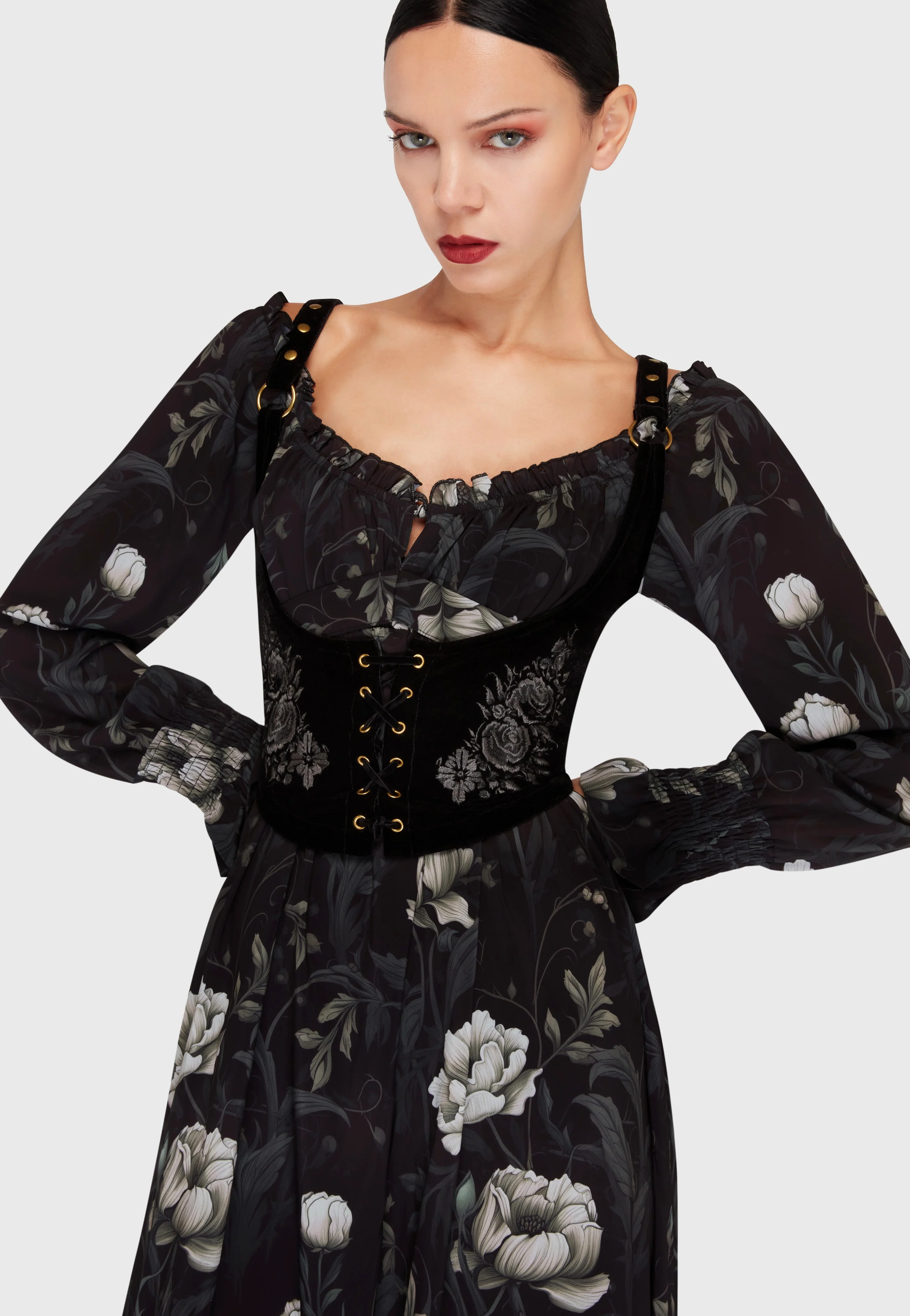 Ivory's Chorus Midi Black/Ivory - Dress - Image 4