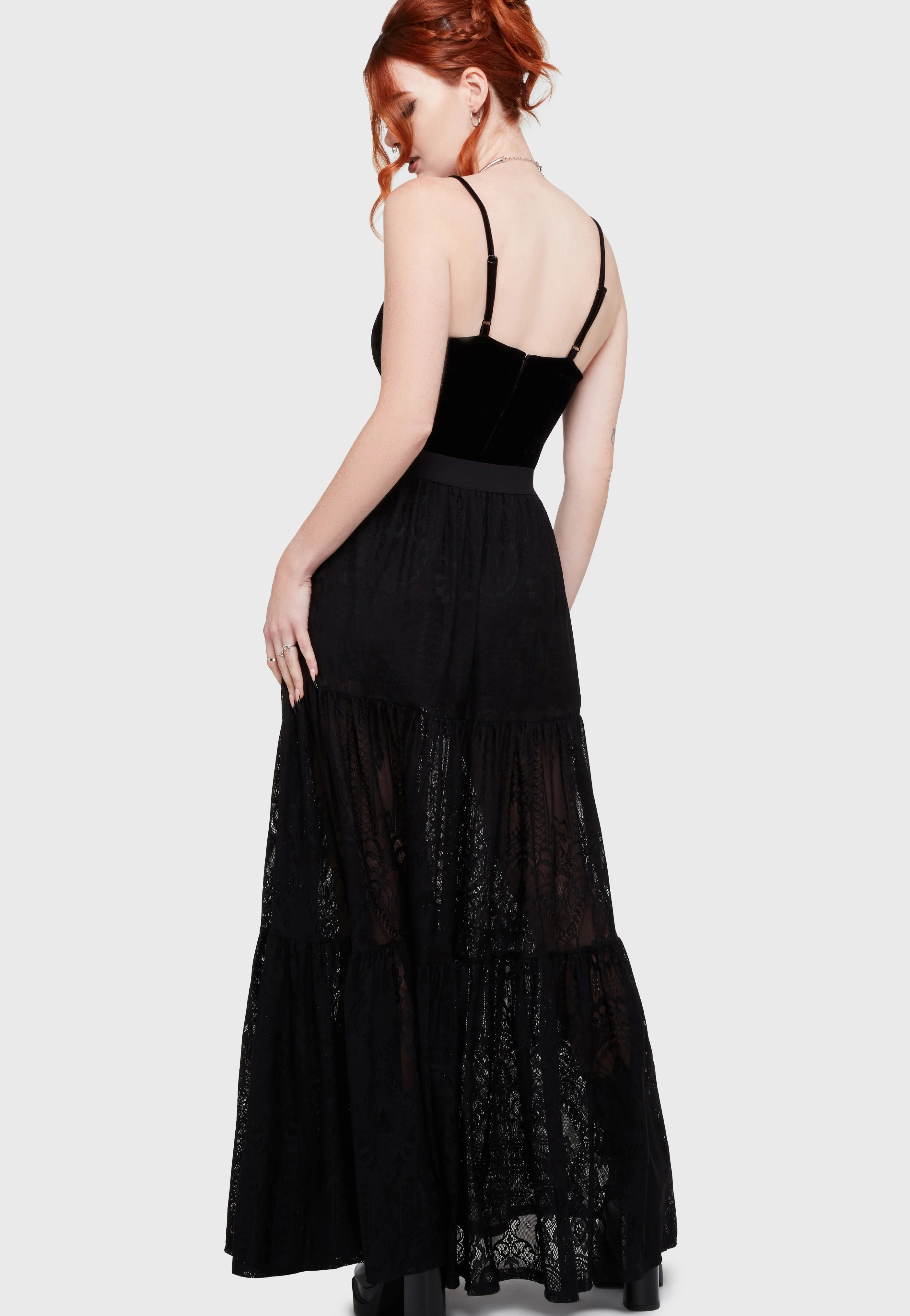 Kiss Of Night Maxi Black - Skirt - Image 5