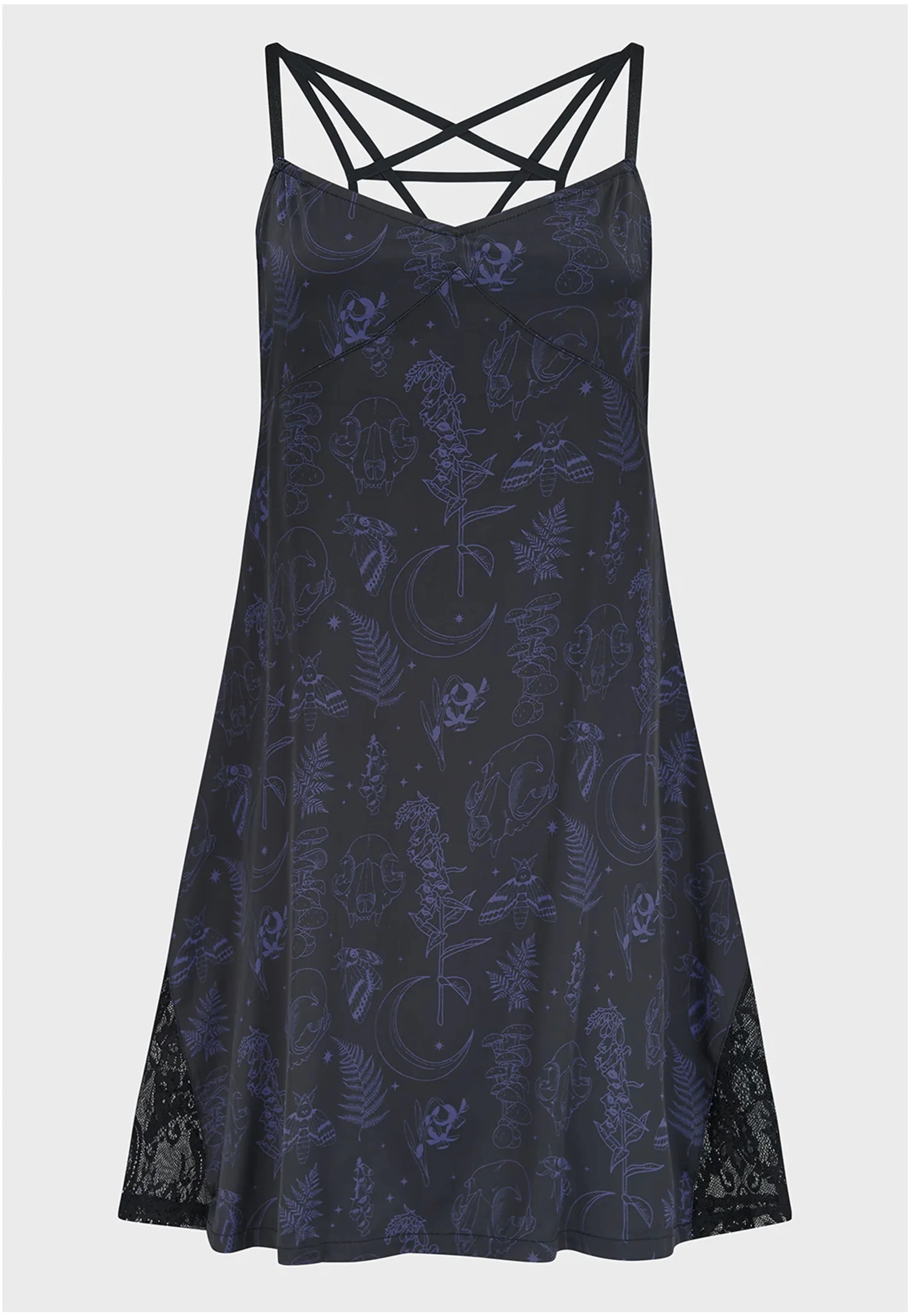 Midnight Moth Slip Black/Purple - Dress - Image 5