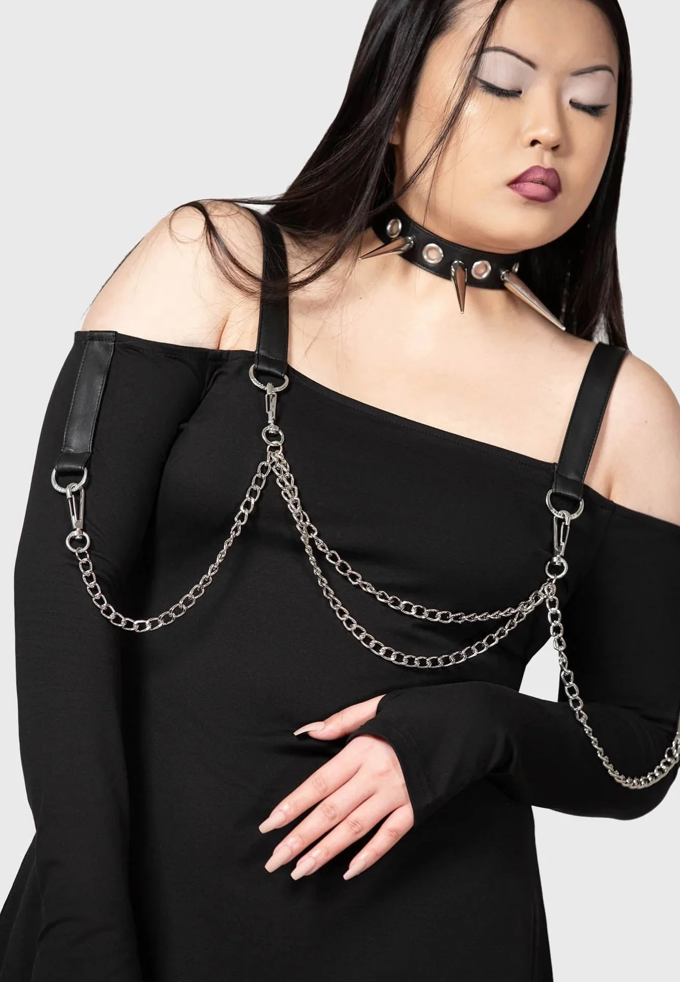 Pleasure & Chain Black - Dress - Image 2