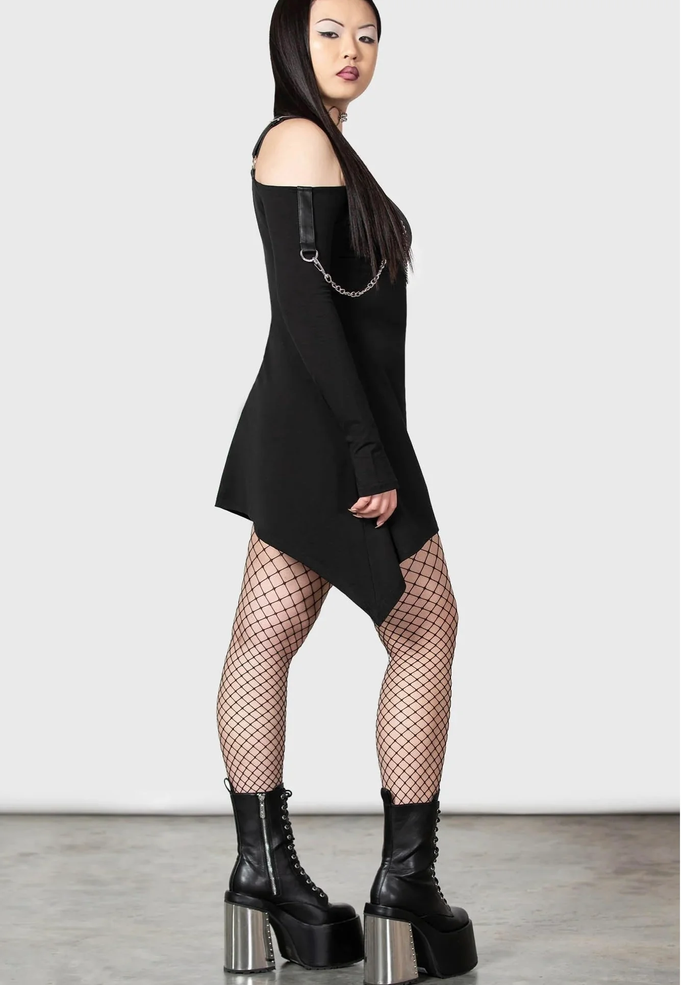 Pleasure & Chain Black - Dress - Image 3