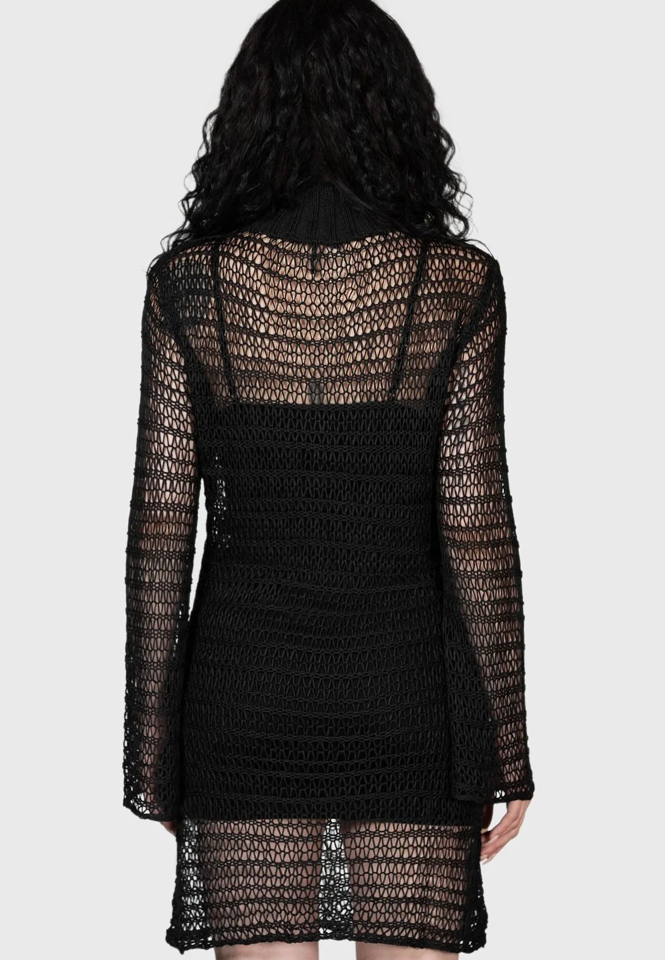 Rebecca's Rage Knit Black - Dress - Image 5