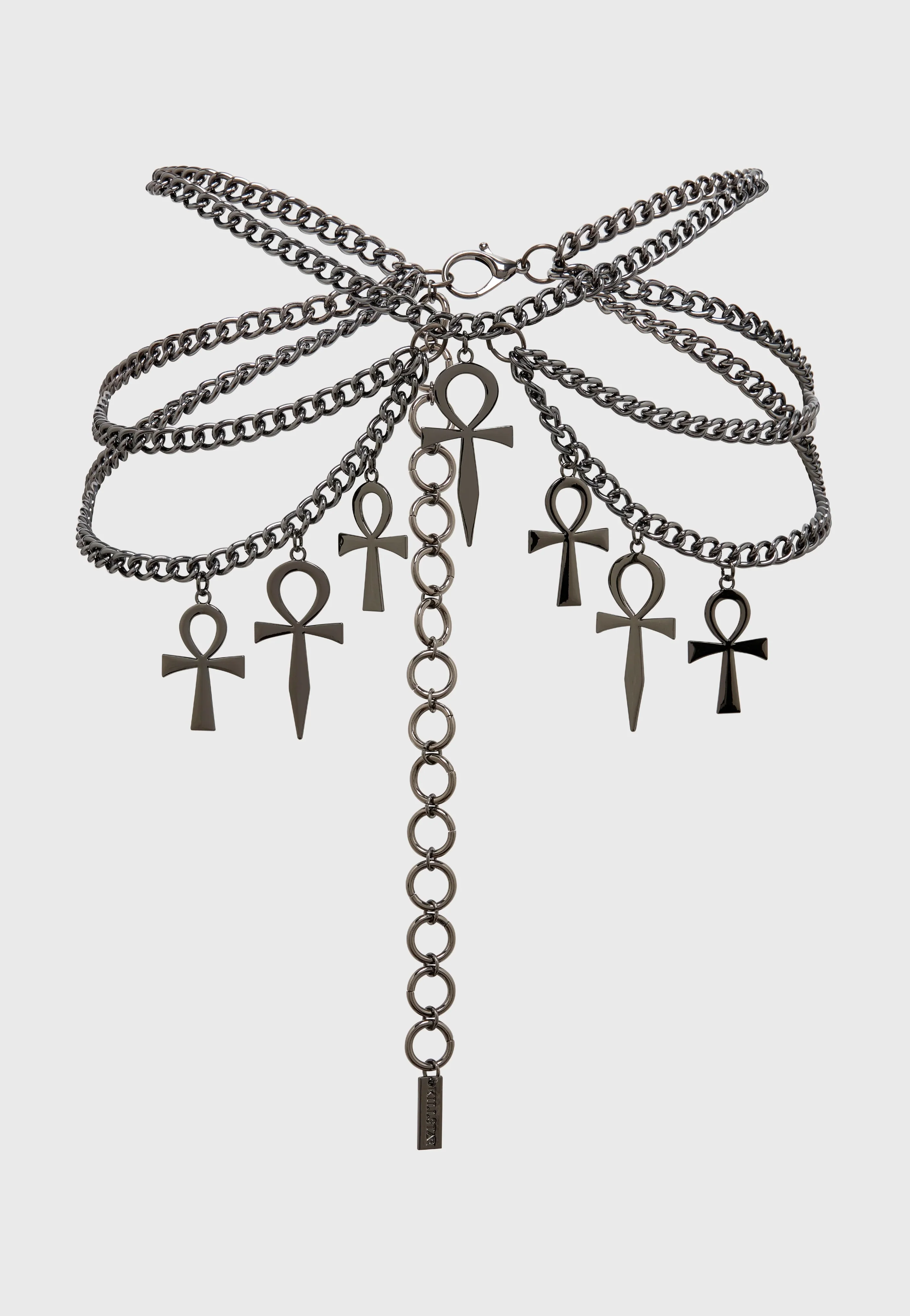Sacred Runes Chain Dark Silver - Belt
