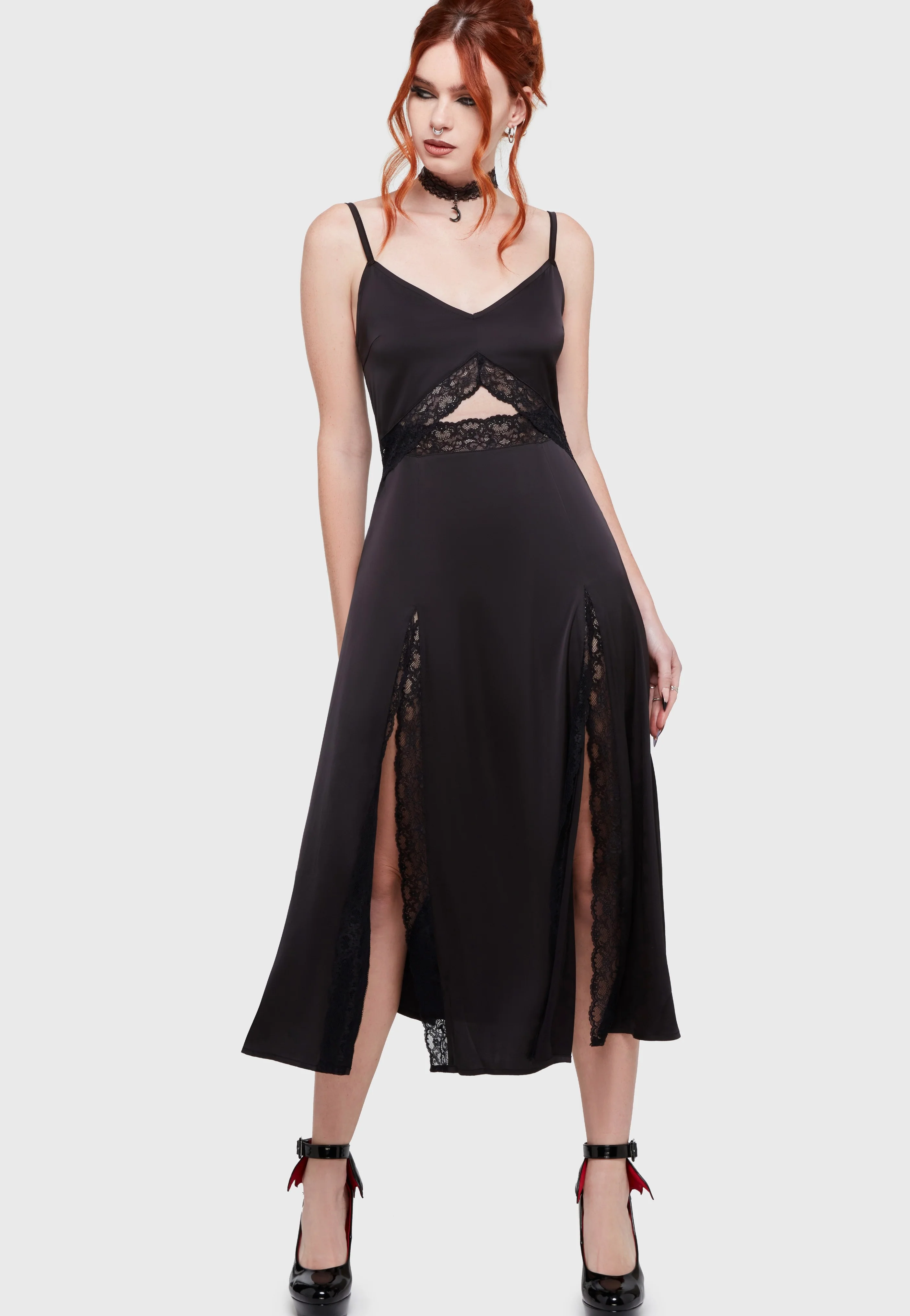 Twilight Waltz Midi Black - Dress - Image 3