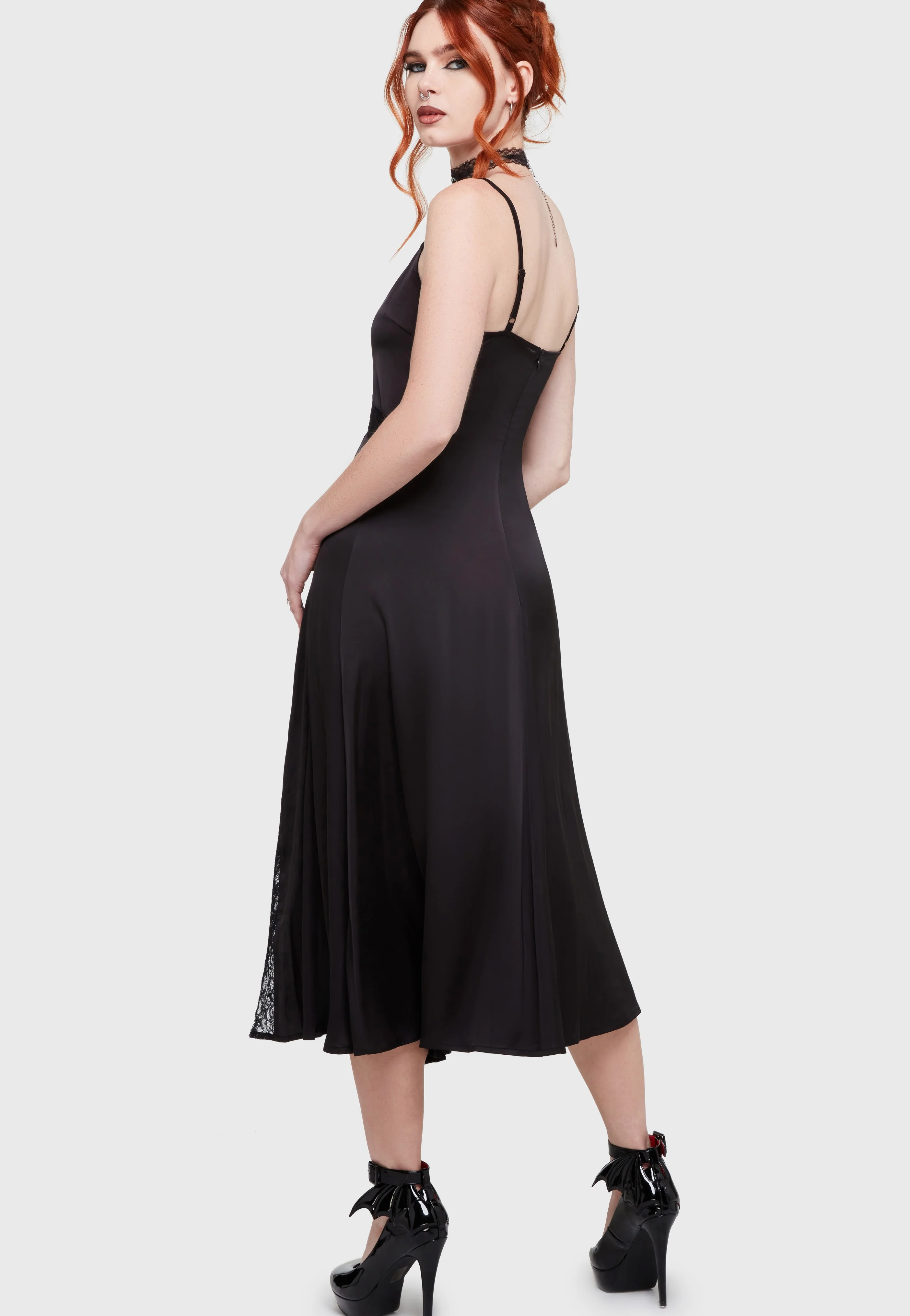 Twilight Waltz Midi Black - Dress - Image 4