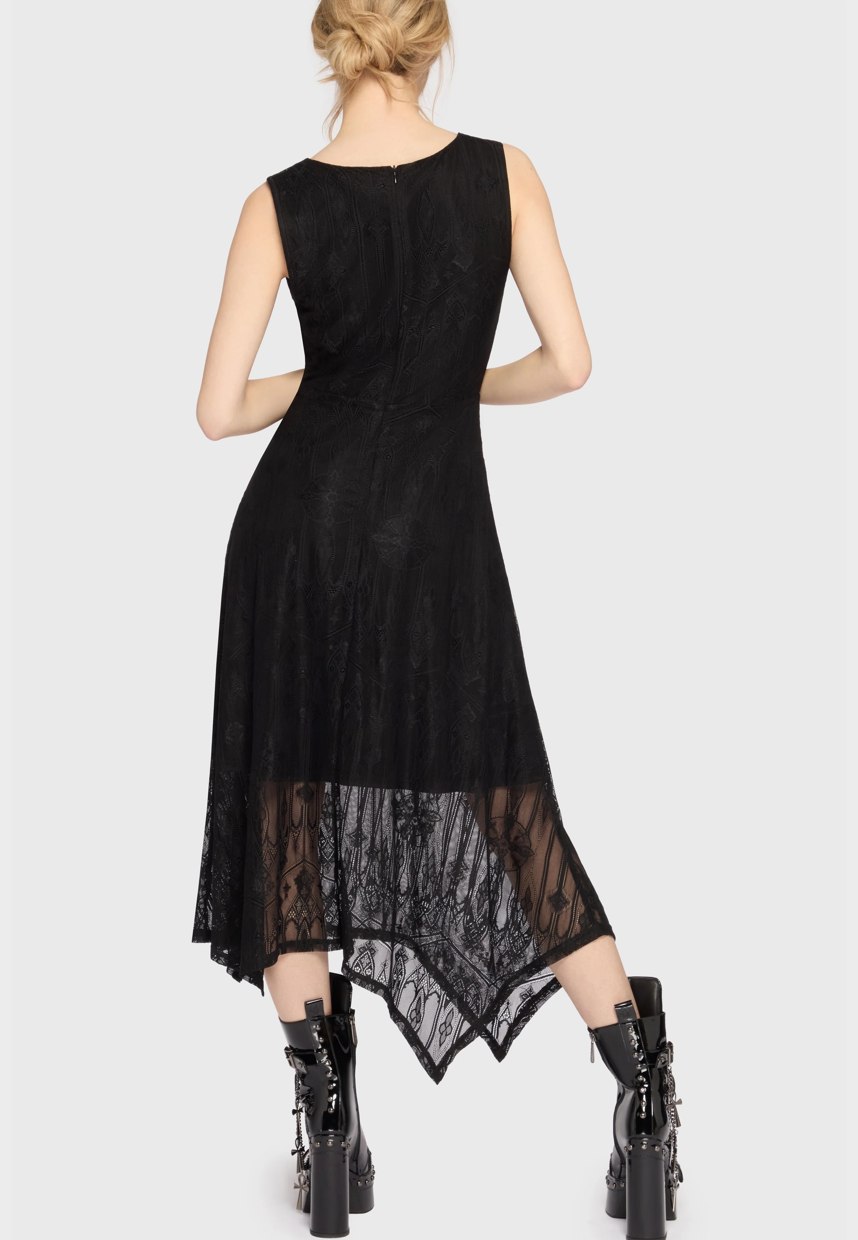 Vesper Wraith Midi Black - Dress - Image 2