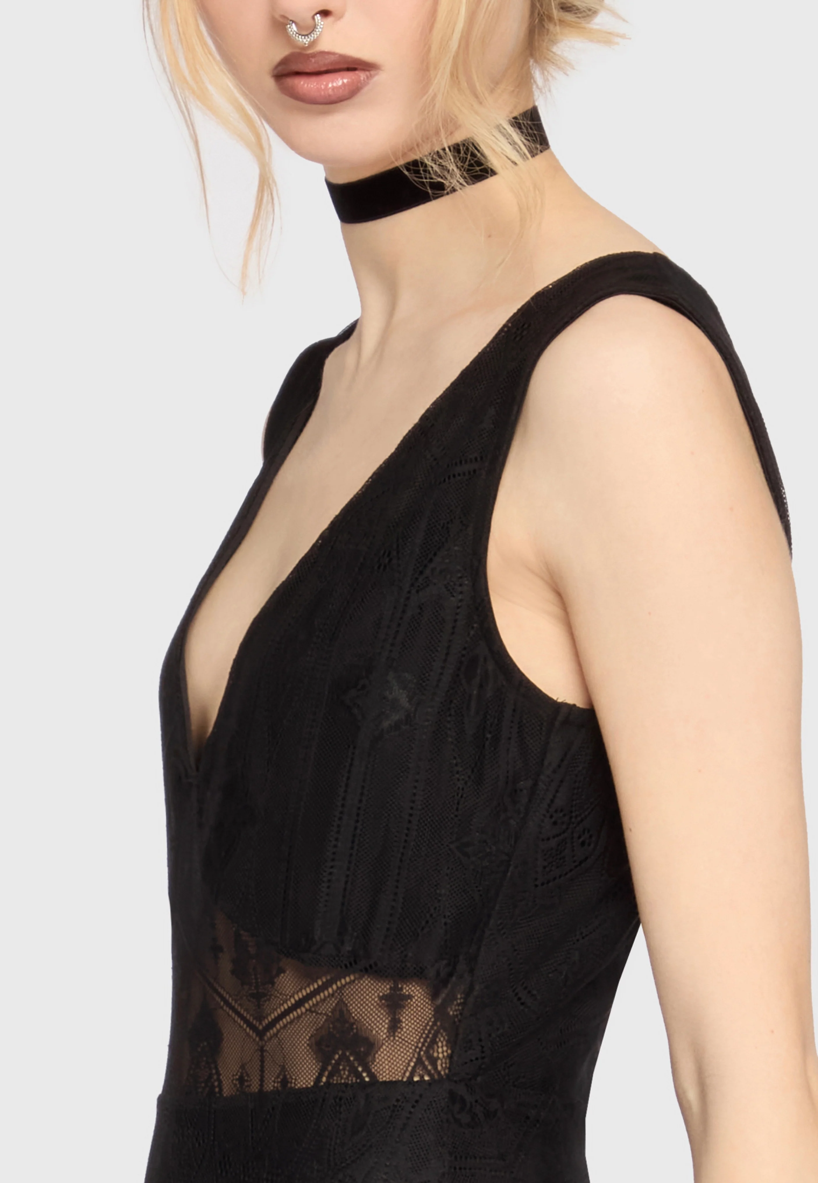 Vesper Wraith Midi Black - Dress - Image 3