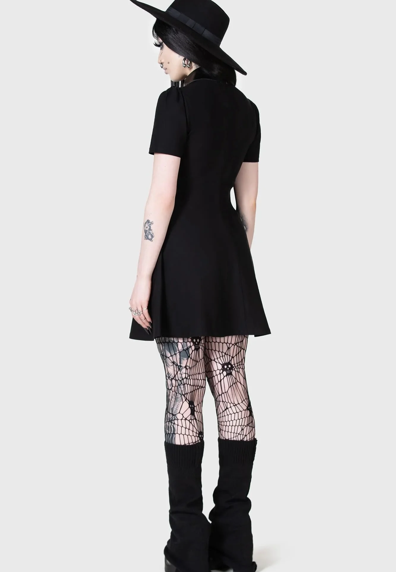 Killstar x Kihilist - Chapel Collar Black - Dress - Image 5