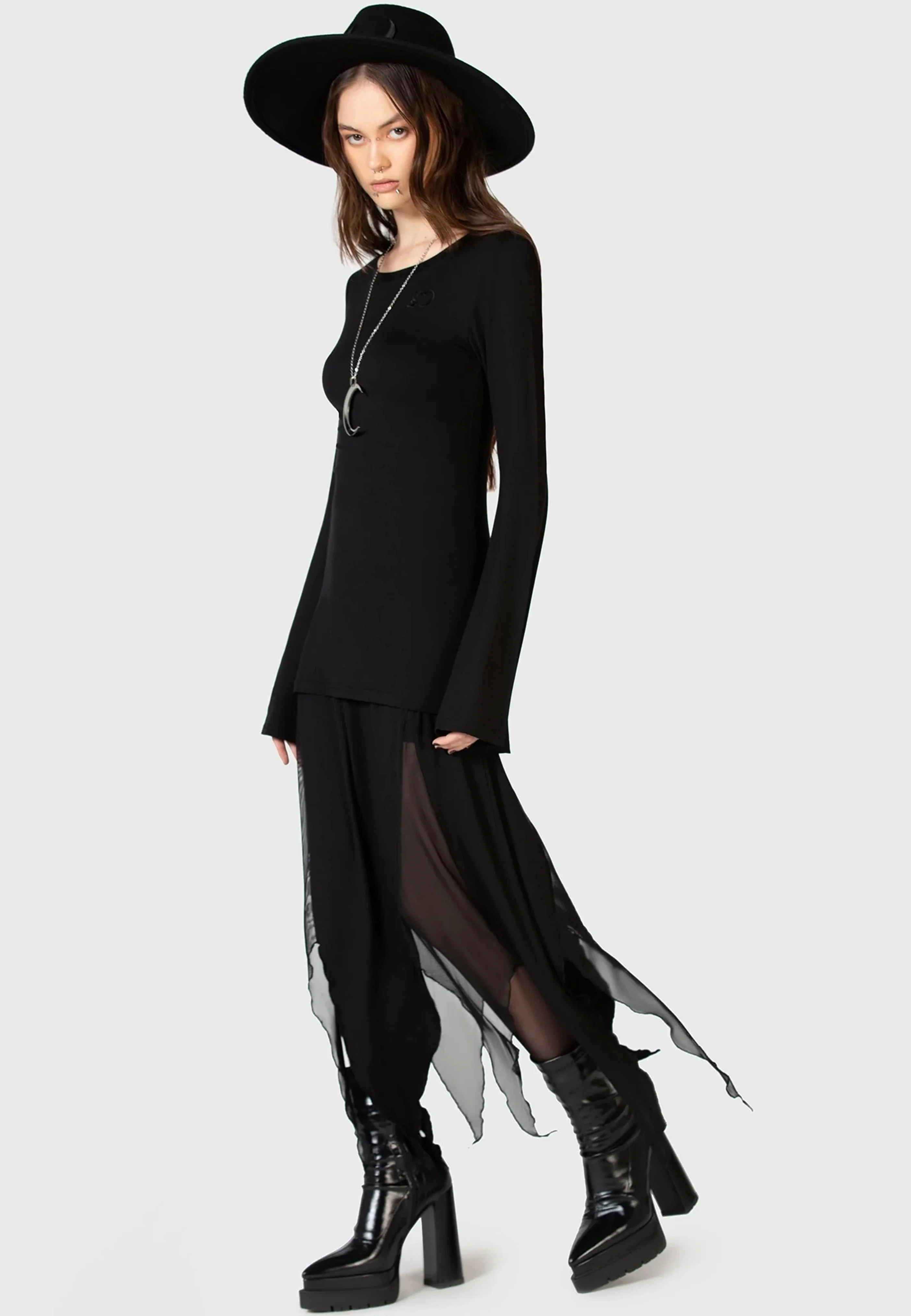 Killstar x Kihilist - The Grimmer The Better Midi - Skirt - Image 4