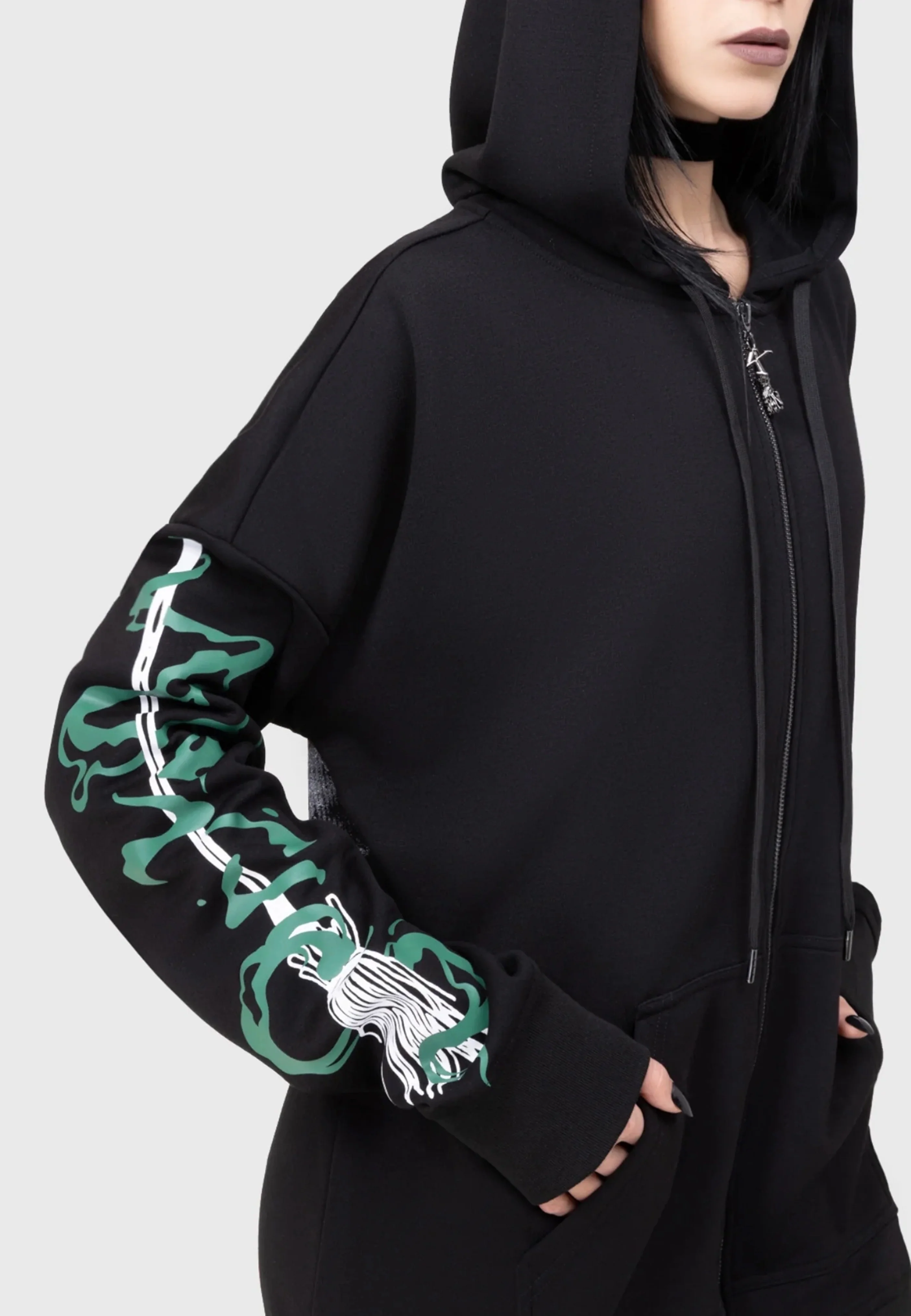 Killstar x Wizard Of OZ - The Witch Is Dead Black - Zipper - Image 2