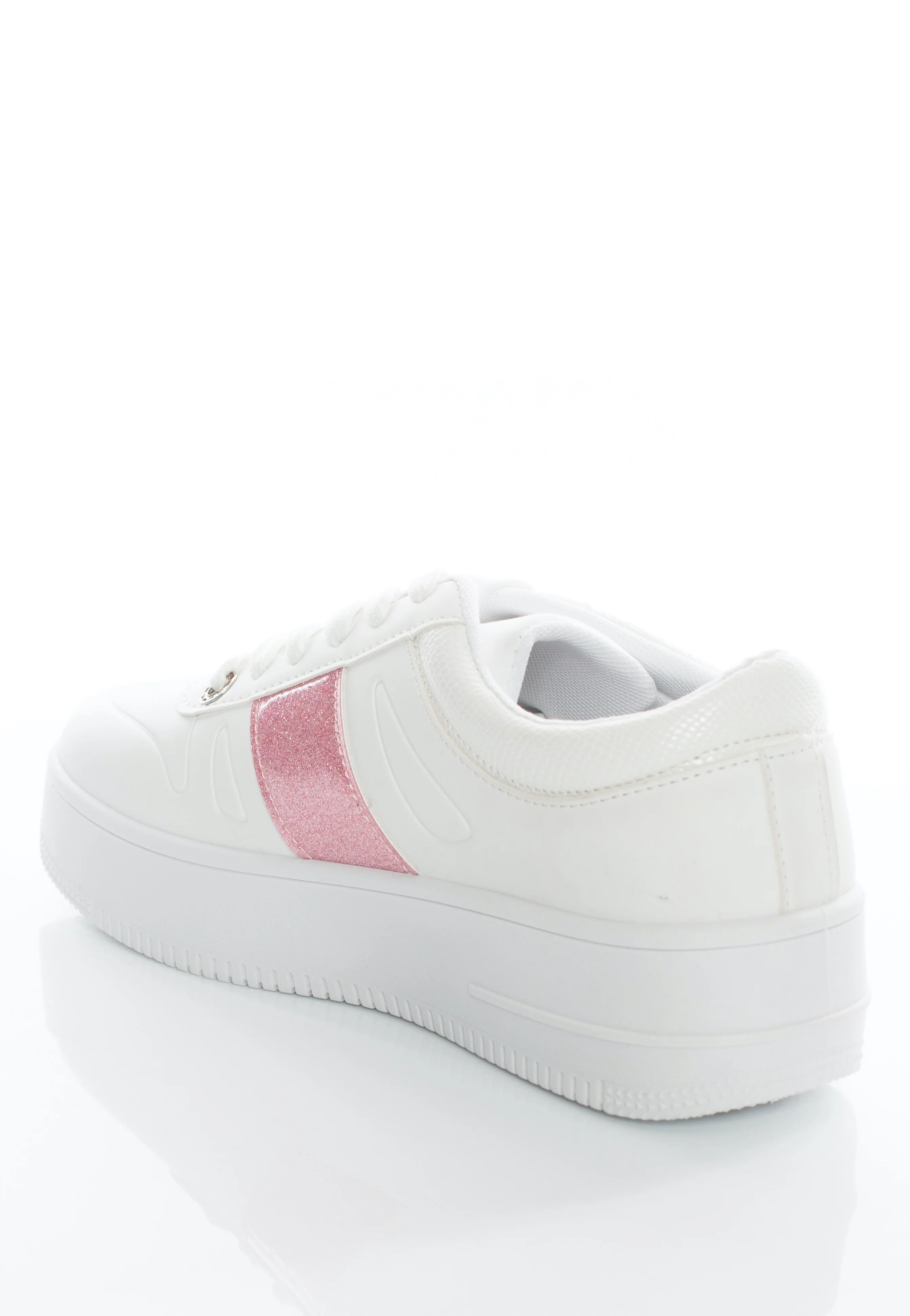Eternia Pink Stripe Platform White - Girl Shoes - Image 6