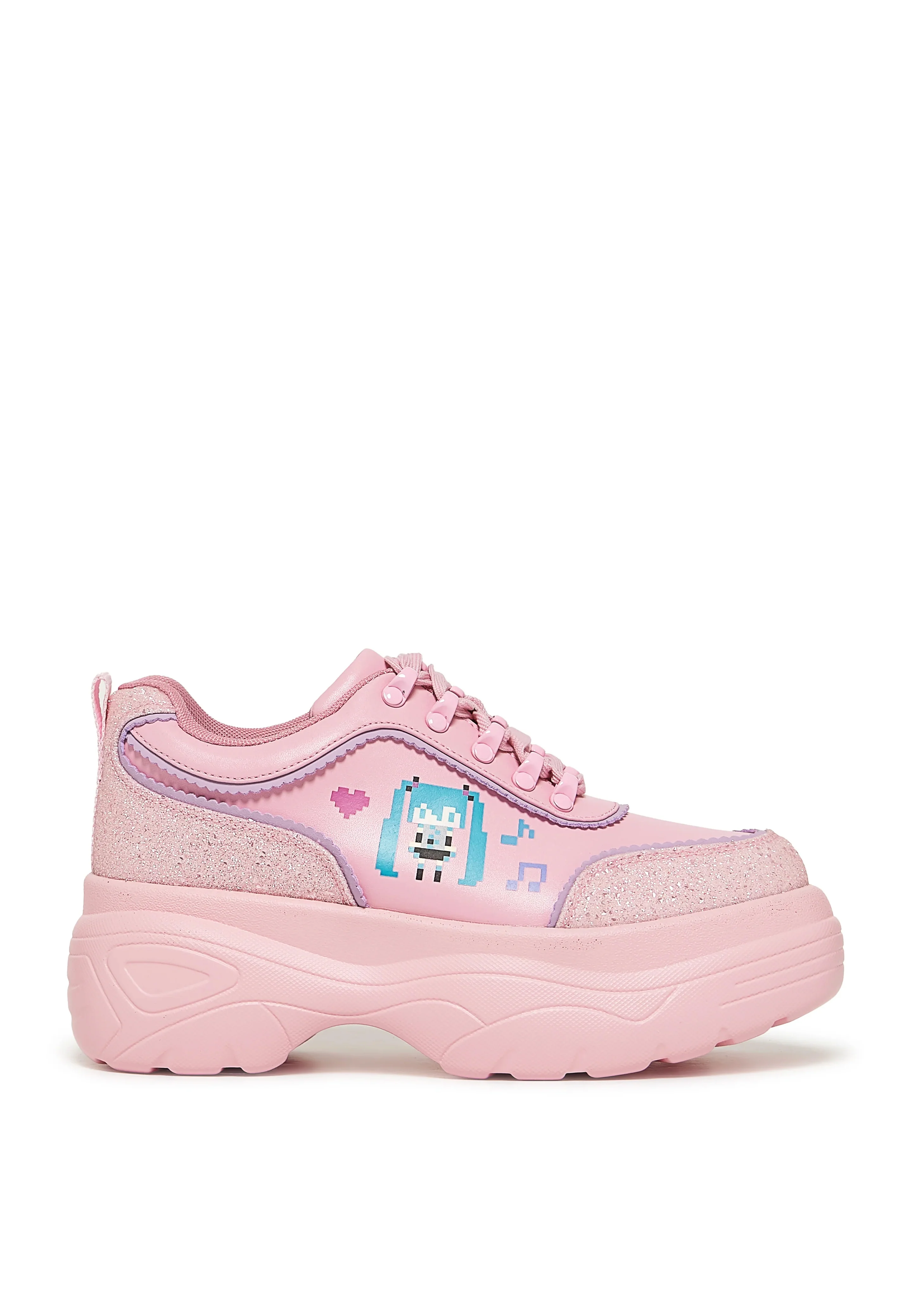 Virtual Diva Miku Chunky Pink - Girl Shoes - Image 3