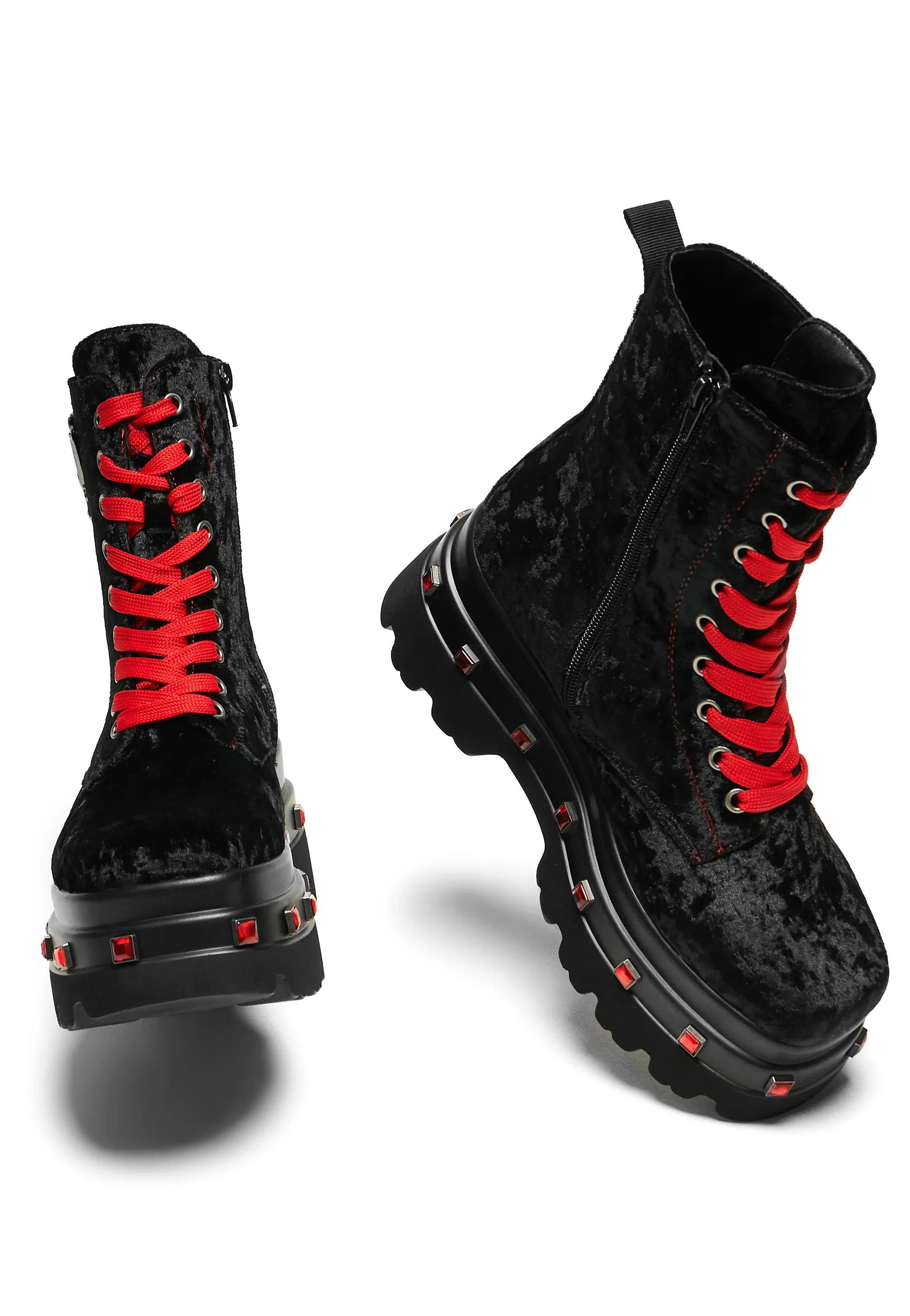Volterra Velvet Crow Platform Black - Girl Shoes - Image 7