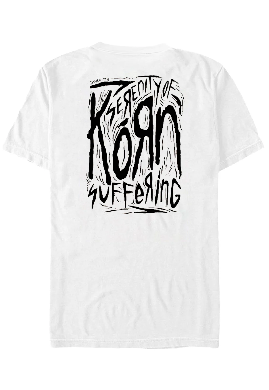 Scratched Type White - T-Shirt - Image 2