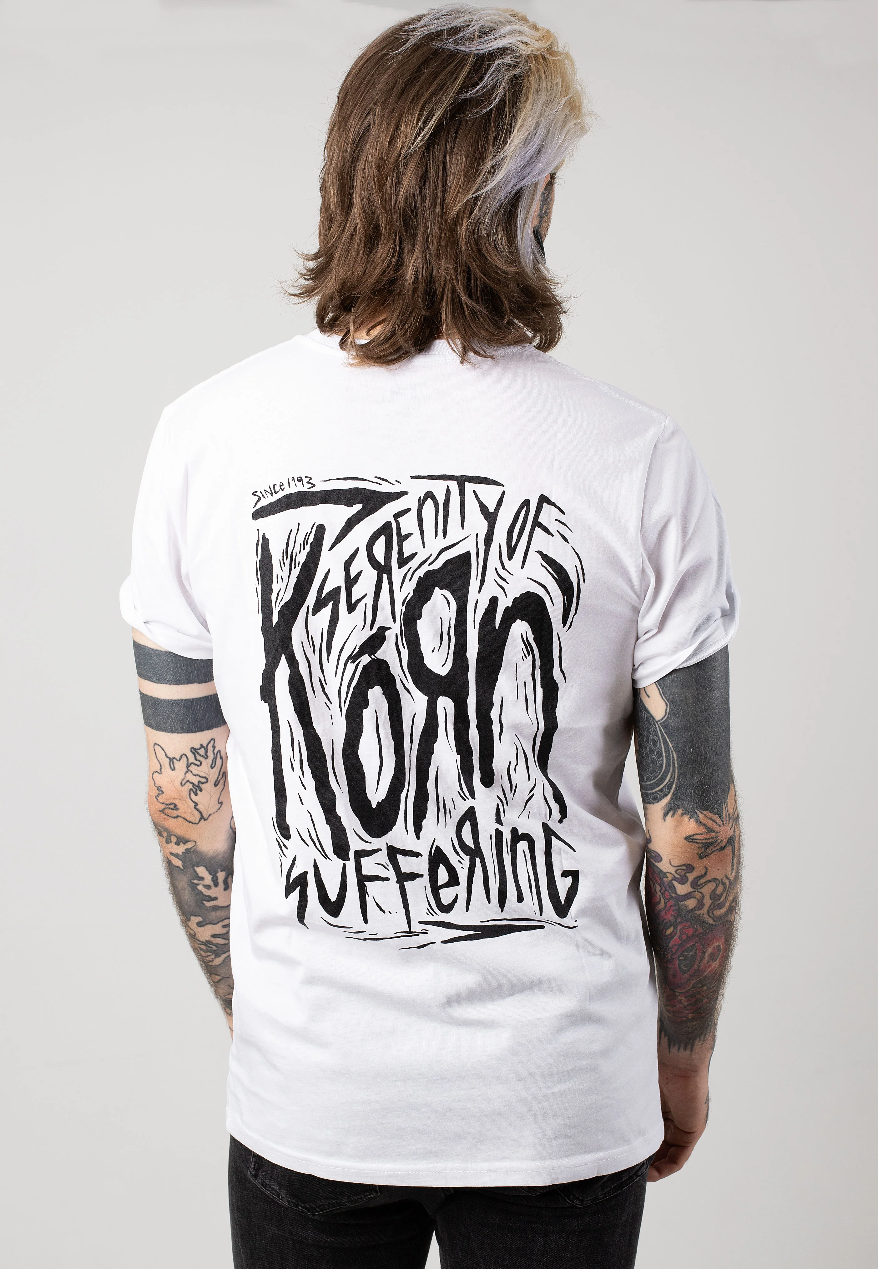 Scratched Type White - T-Shirt - Image 4