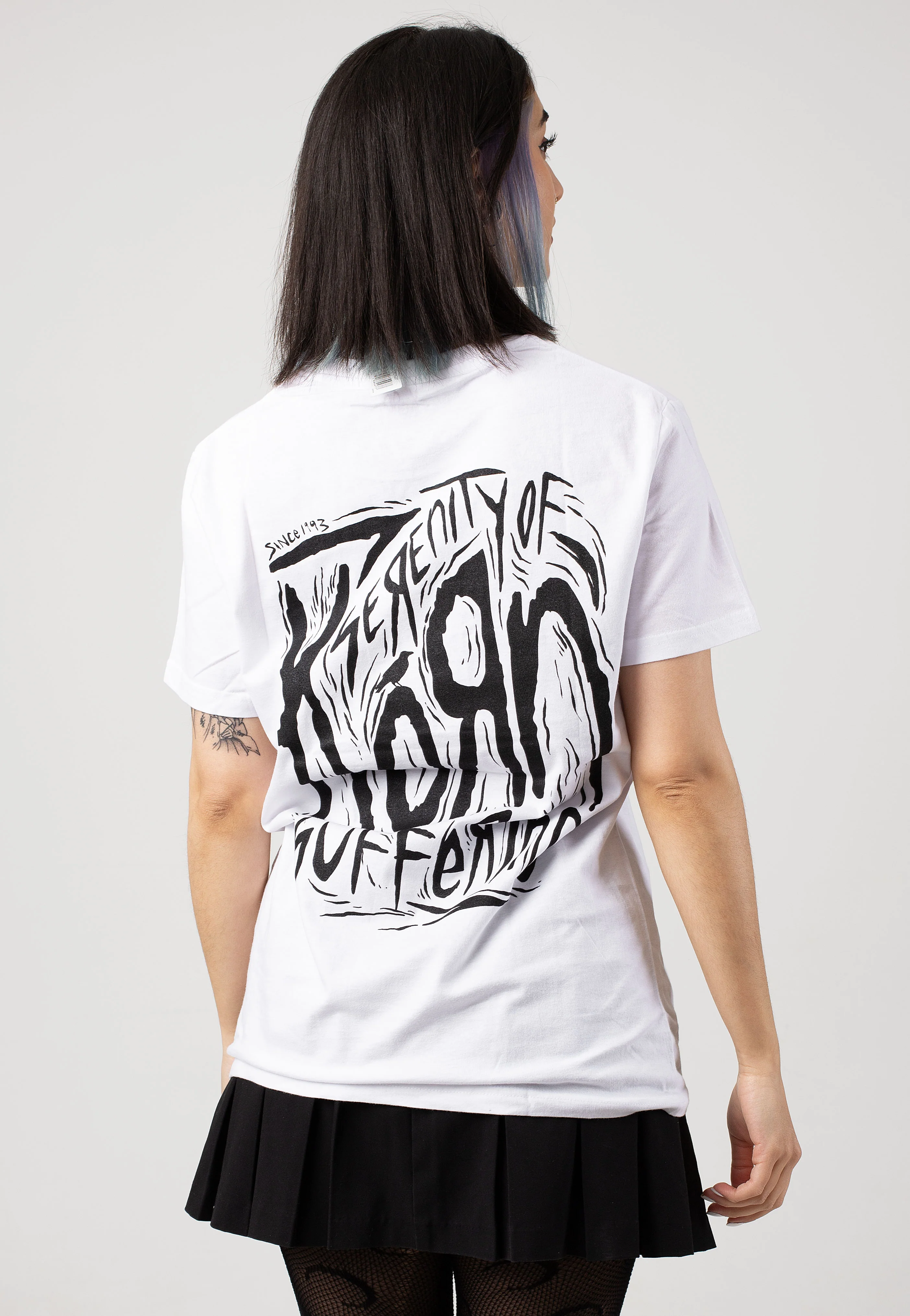 Scratched Type White - T-Shirt - Image 6