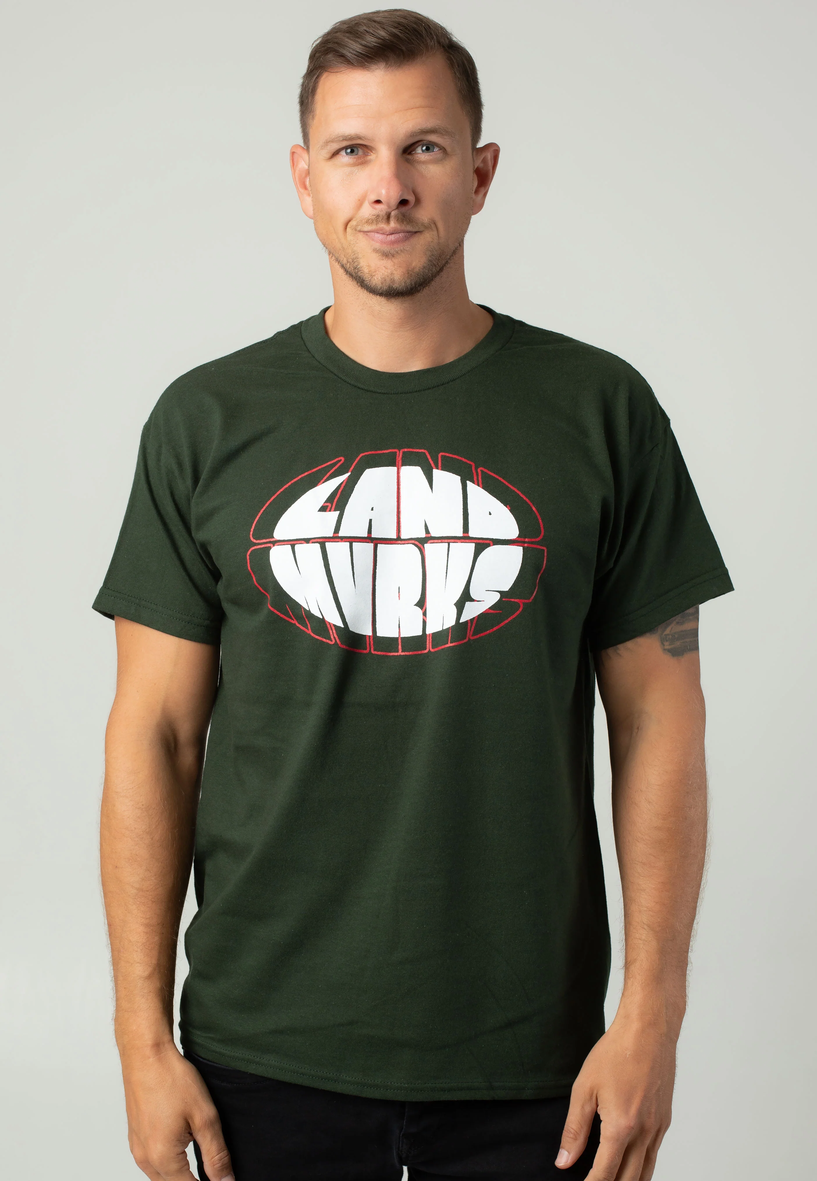 Outline Grunge Forest Green - T-Shirt - Image 3