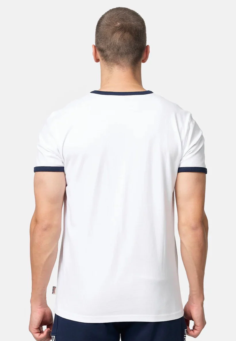 Cashendun White/Navy/Red - T-Shirt - Image 3
