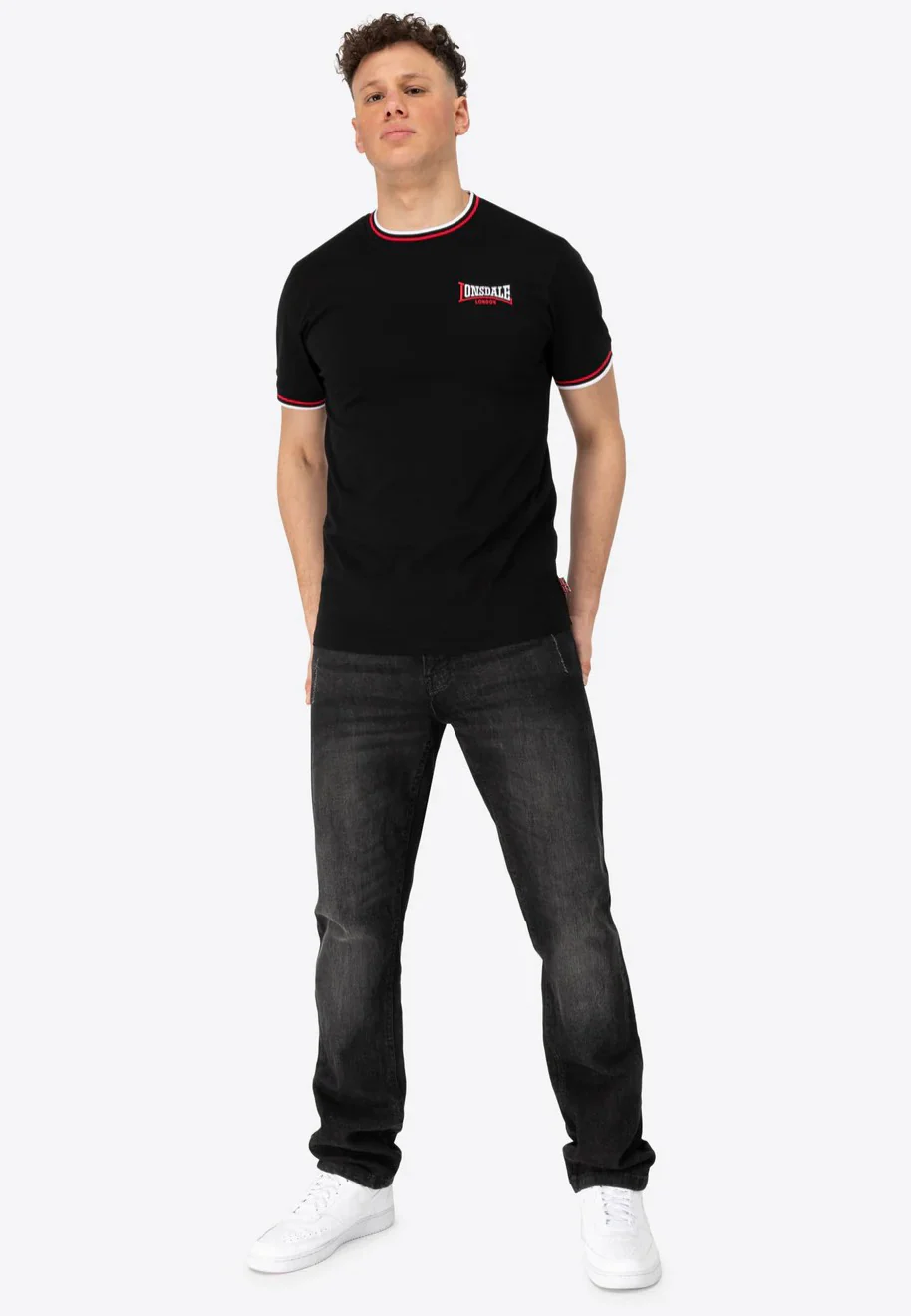 Quin Black/Red/White - T-Shirt - Image 2