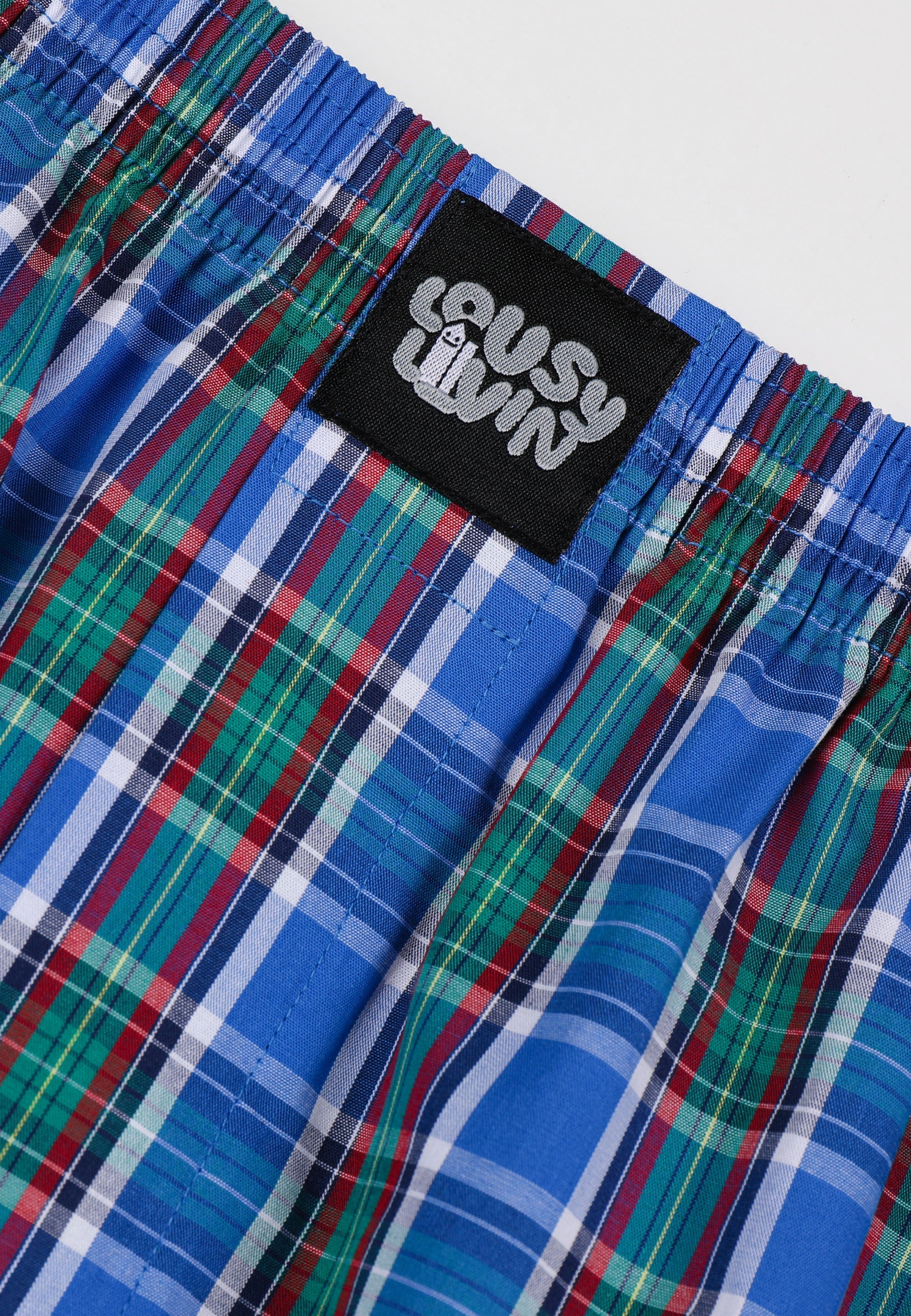 Lousy Organic Check Filigrant Blue - Boxershorts - Image 2