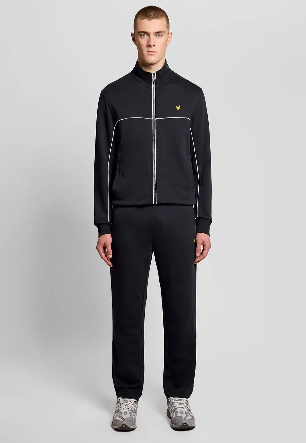 Piped Straight Dark Navy - Sweat Pants - Image 2