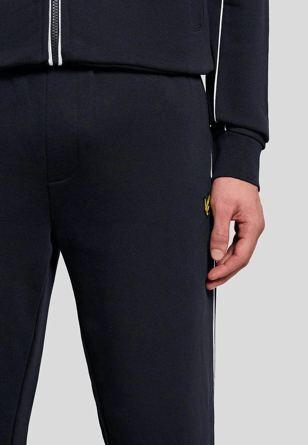 Piped Straight Dark Navy - Sweat Pants - Image 4