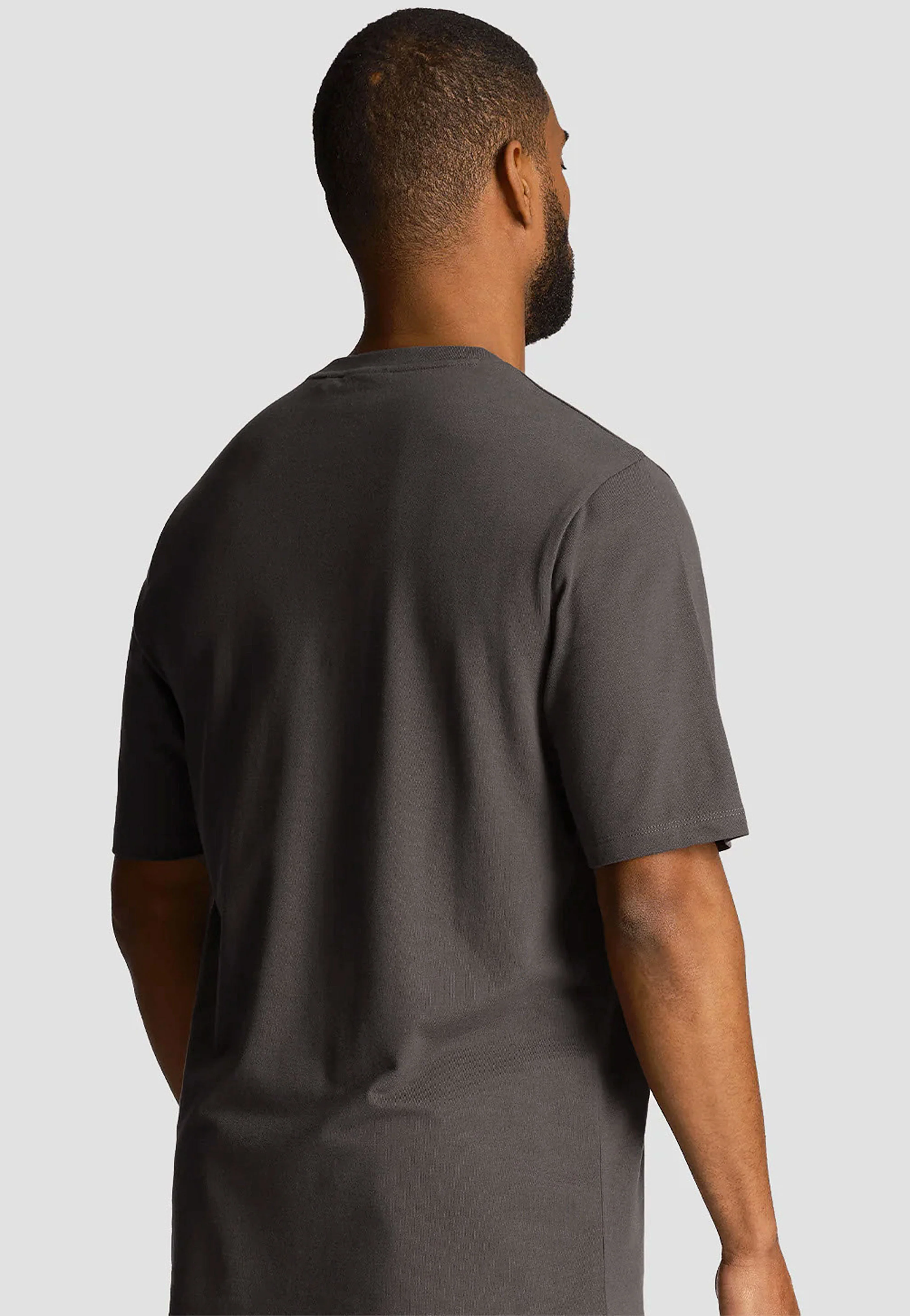 Plain Pique Pocket Gunmetal - T-Shirt - Image 3