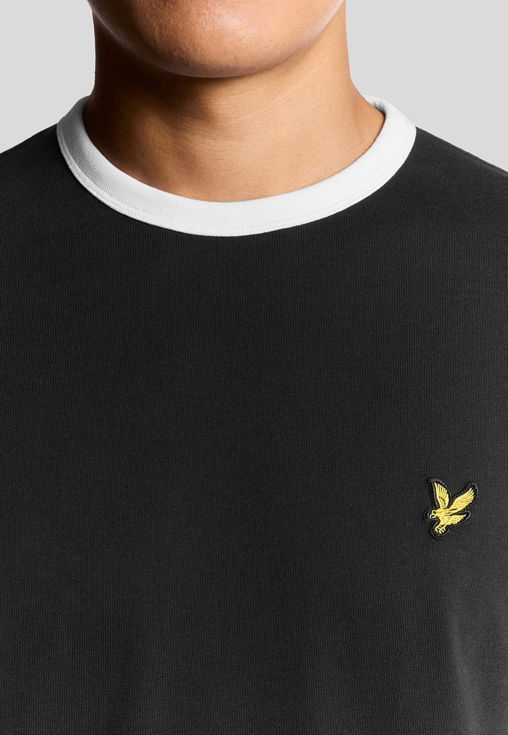 Ringer Jet Black/White - T-Shirt - Image 3