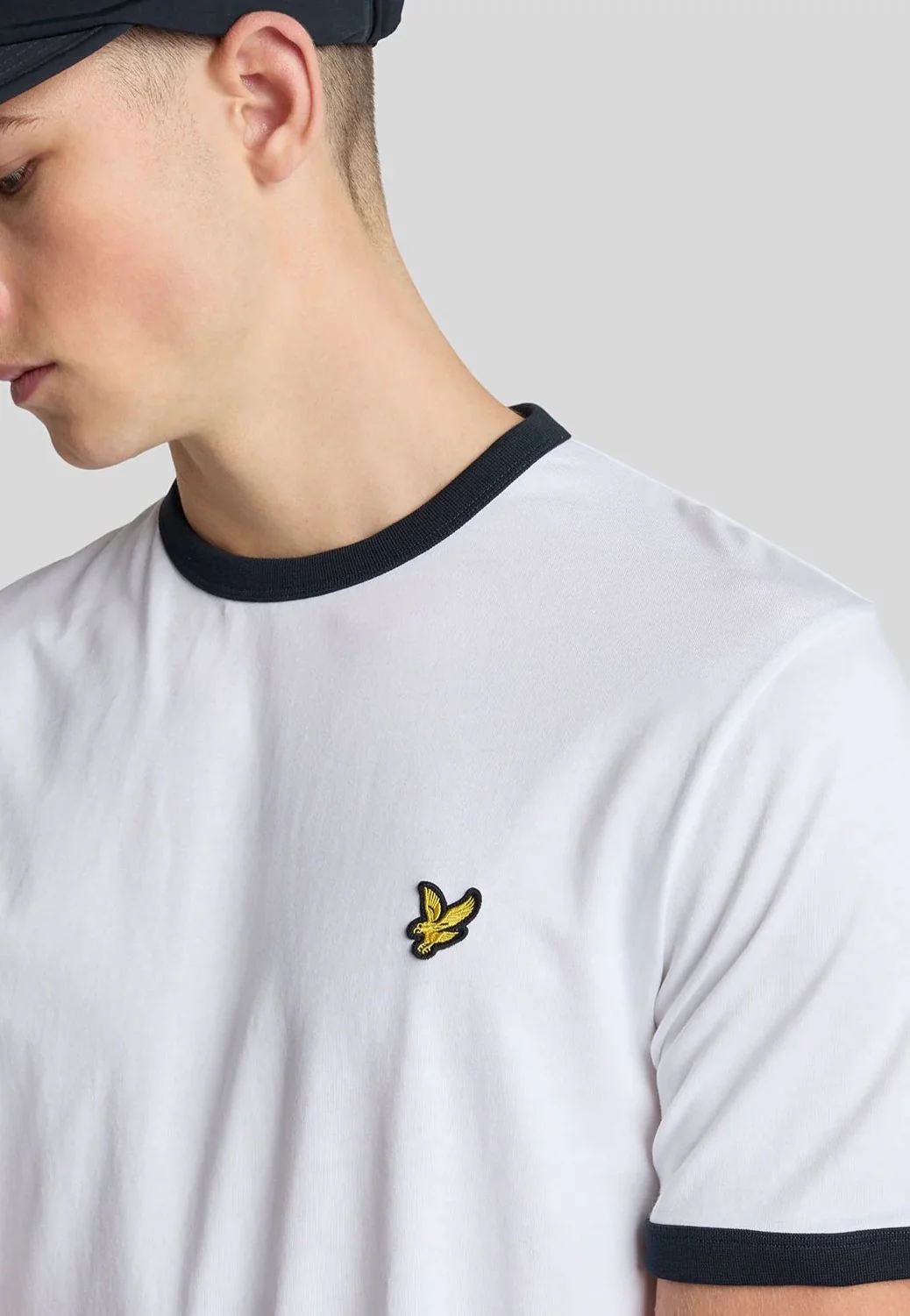Ringer White/Dark Navy - T-Shirt - Image 4