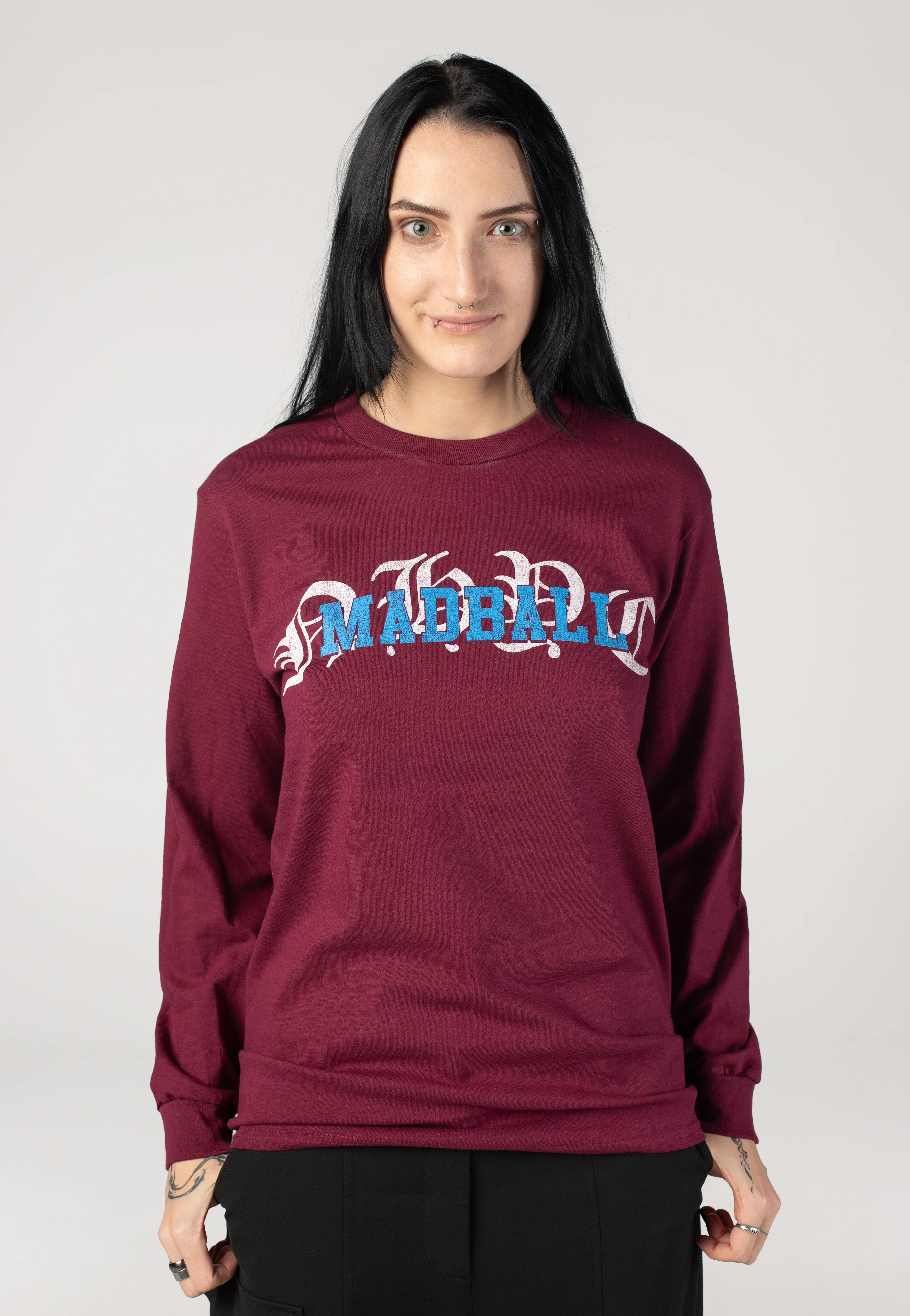 Hold It Down Live Pic 25 Years Anniversary Burgundy - Longsleeve - Image 5