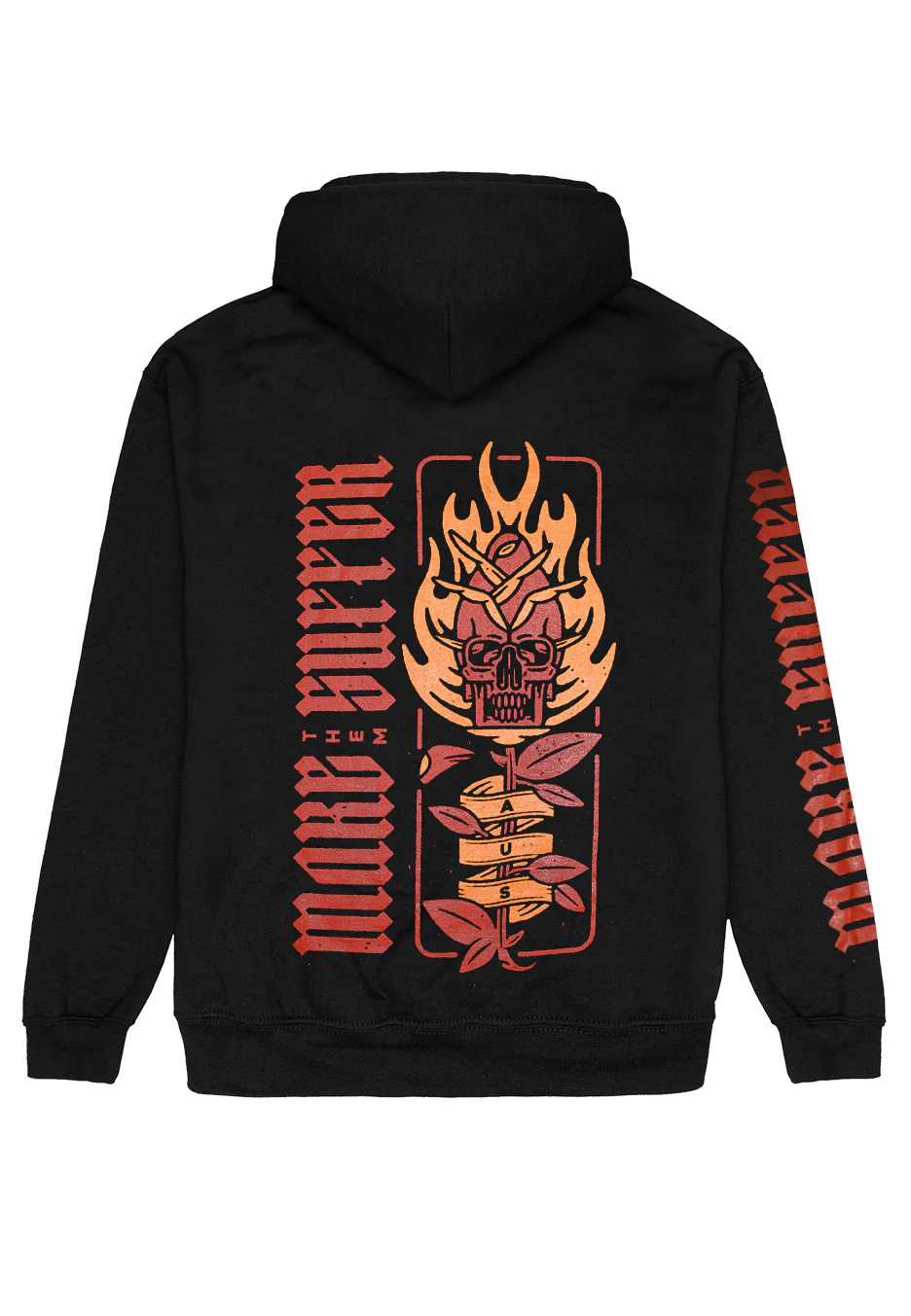 Burning Skull Rose - Hoodie - Image 2