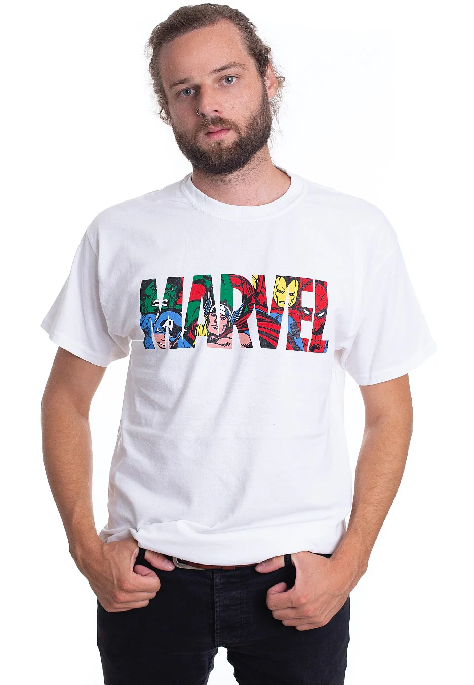 Logo Character Infill White - T-Shirt - Image 3