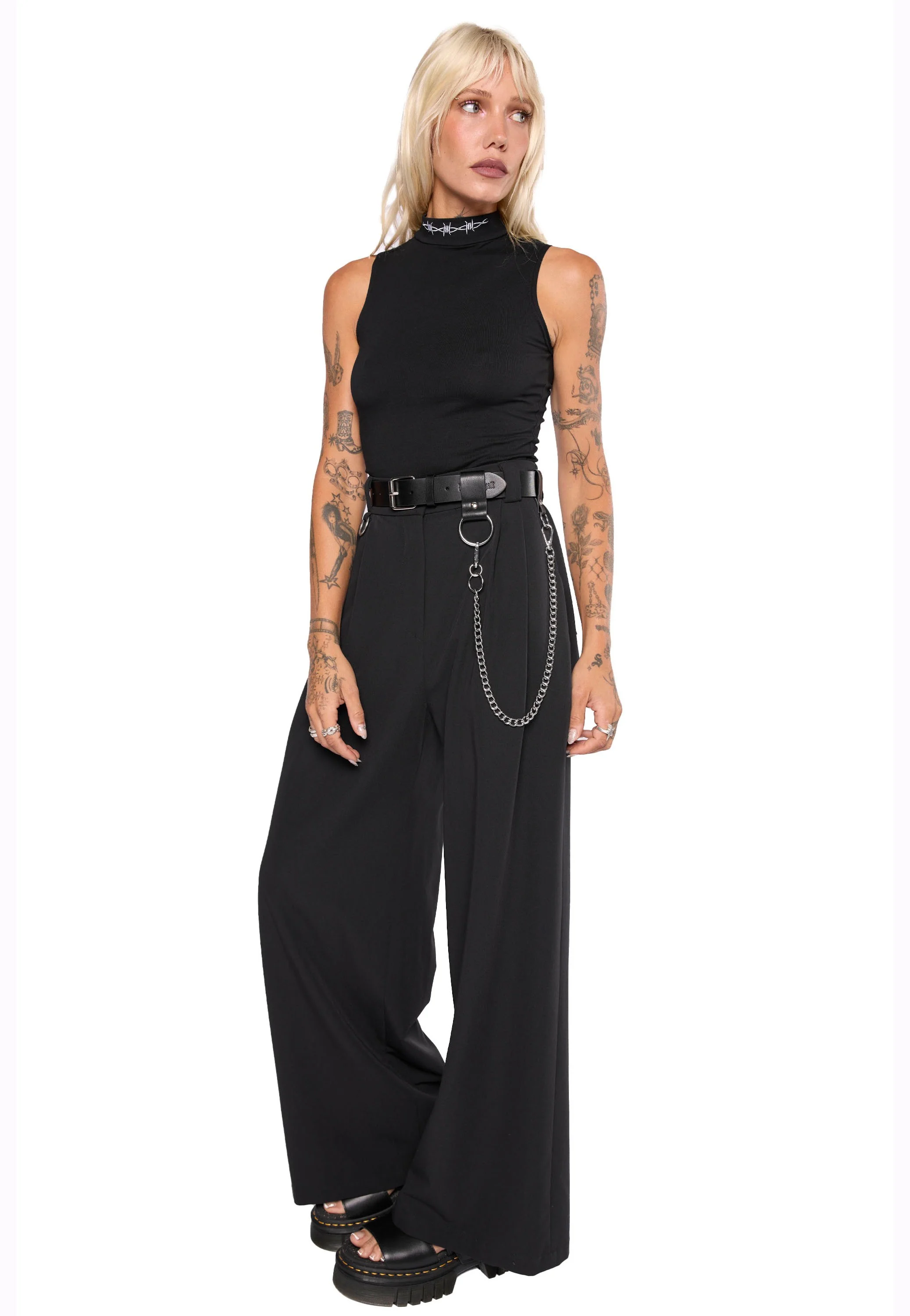 Unchained Wide Leg O-Ring - Pants - Image 3