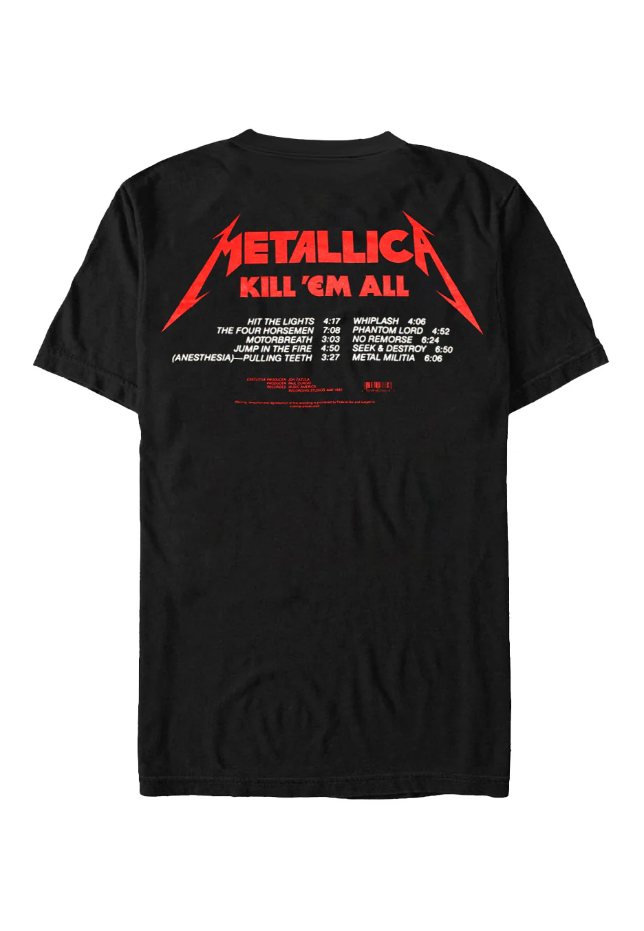 Kill 'Em All Tracks - T-Shirt - Image 2