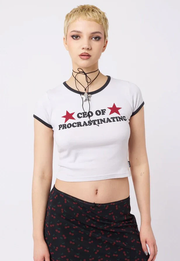 CEO Of Procrastinating Baby White - T-Shirt