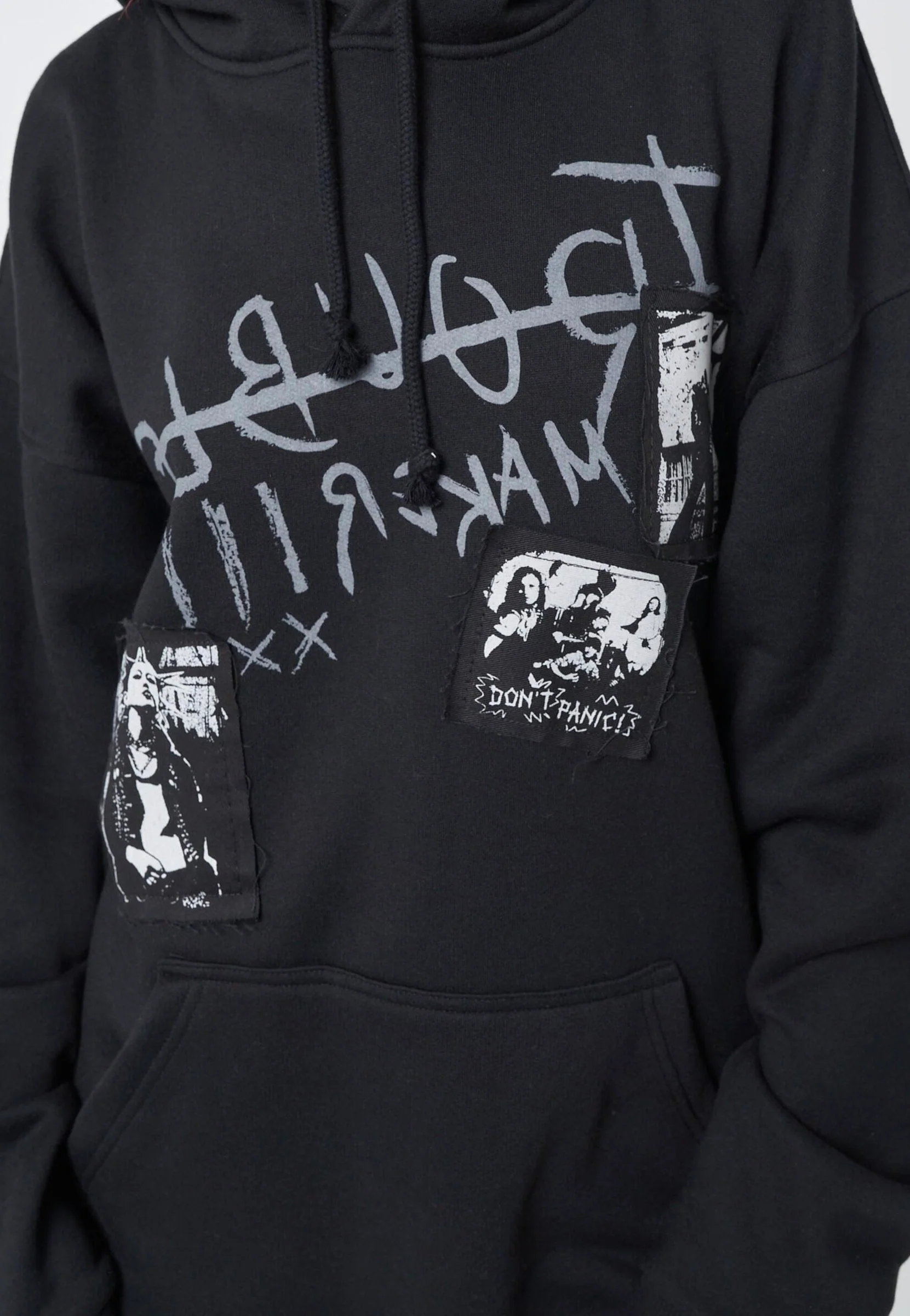 Troublemaker Patches Black - Hoodie - Image 3