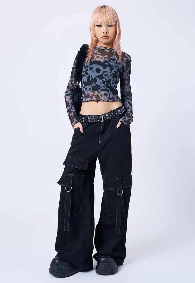 Tyra Black Utility Pockets - Pants - Image 7